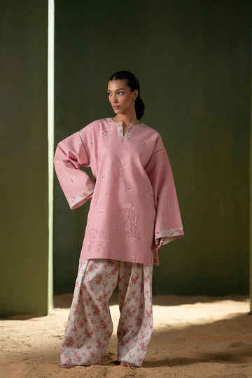 Saira Rizwan | Joolie Co ords | JOOLIE PINK - JBP25-08 - Aqsa Fabrics