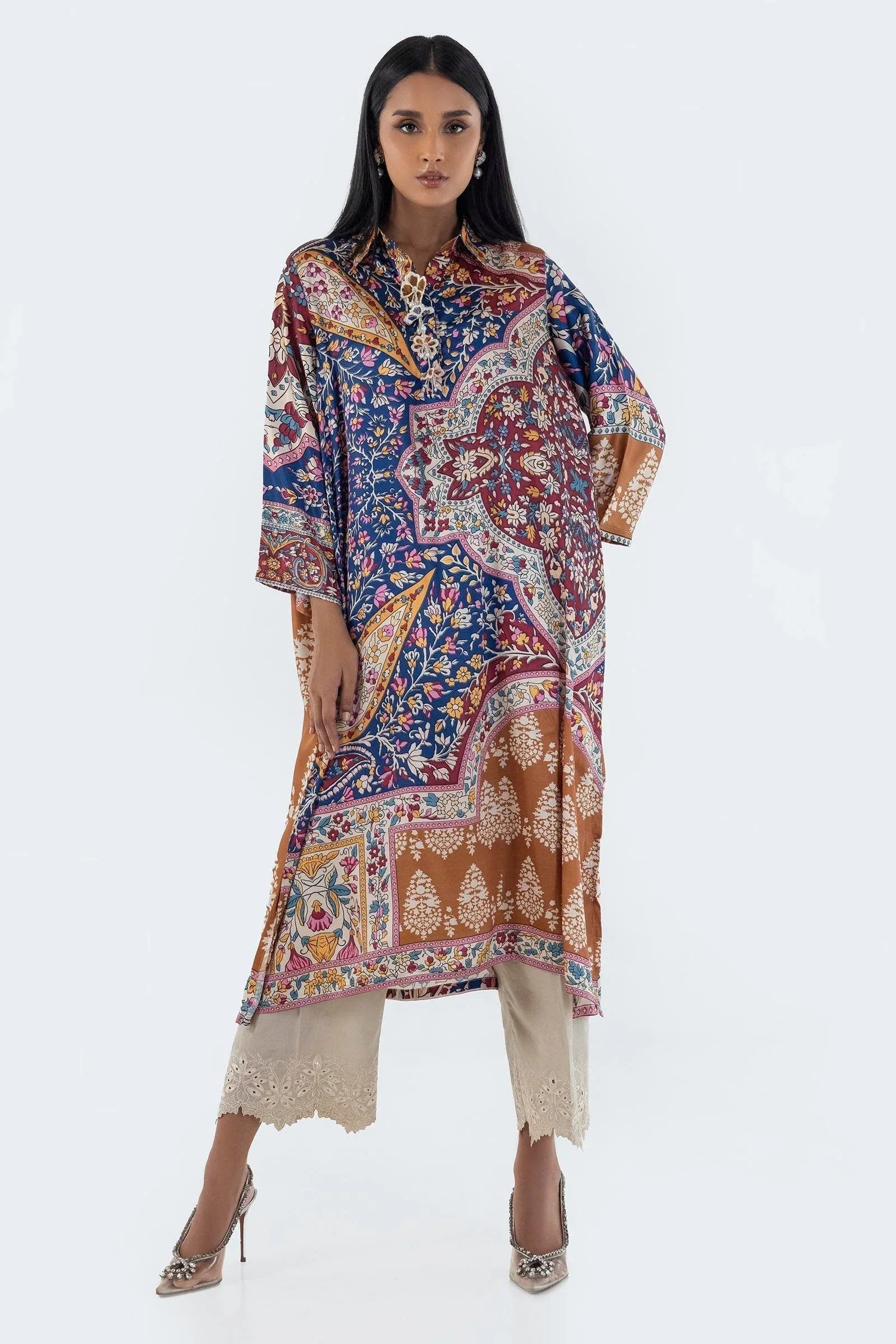 Sana Safinaz | Silk Tunics | FW24STP801 - Aqsa Fabrics