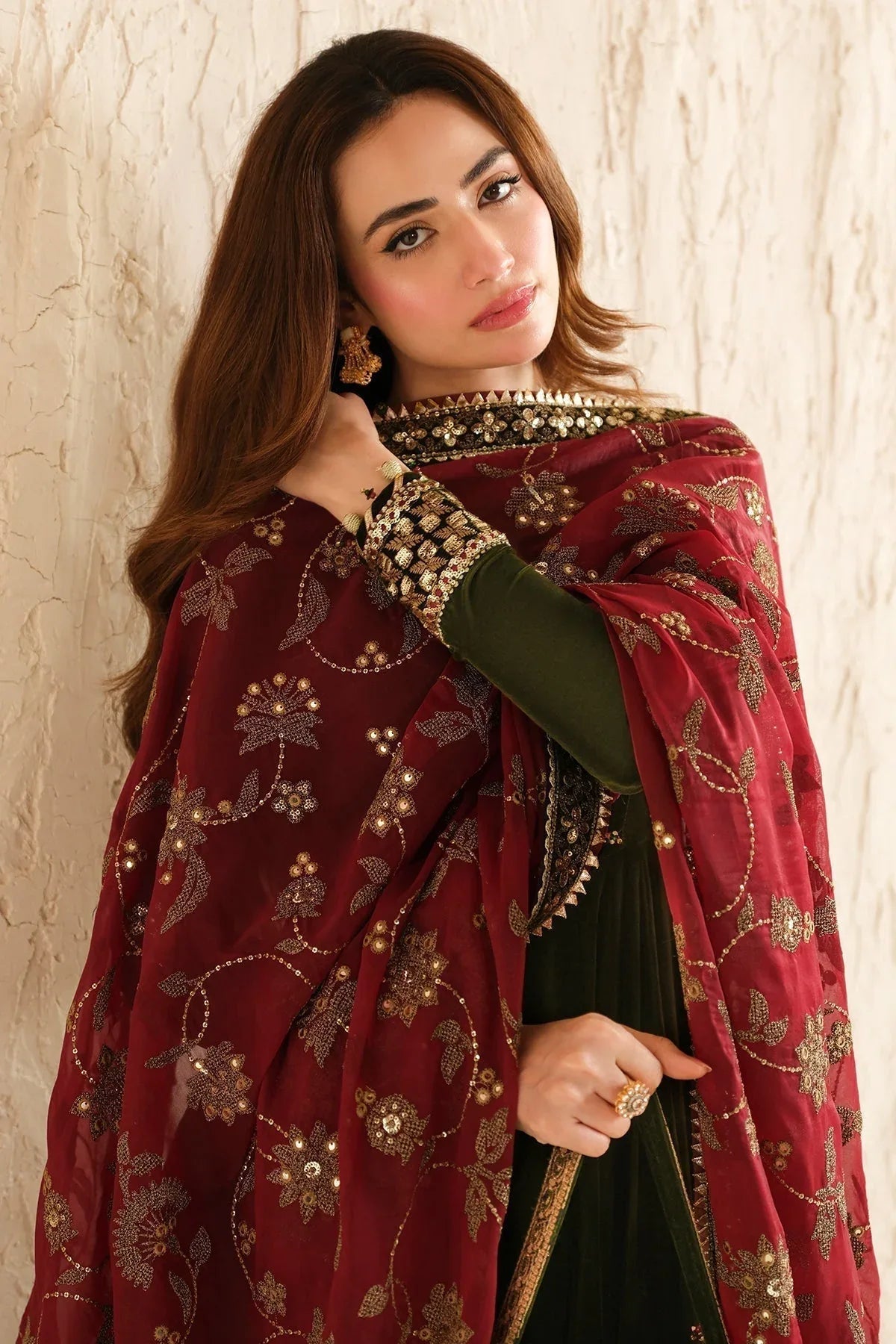 Jazmin | Velvet Edit 24 | Velvet Formal  VF-2036 - Aqsa Fabrics