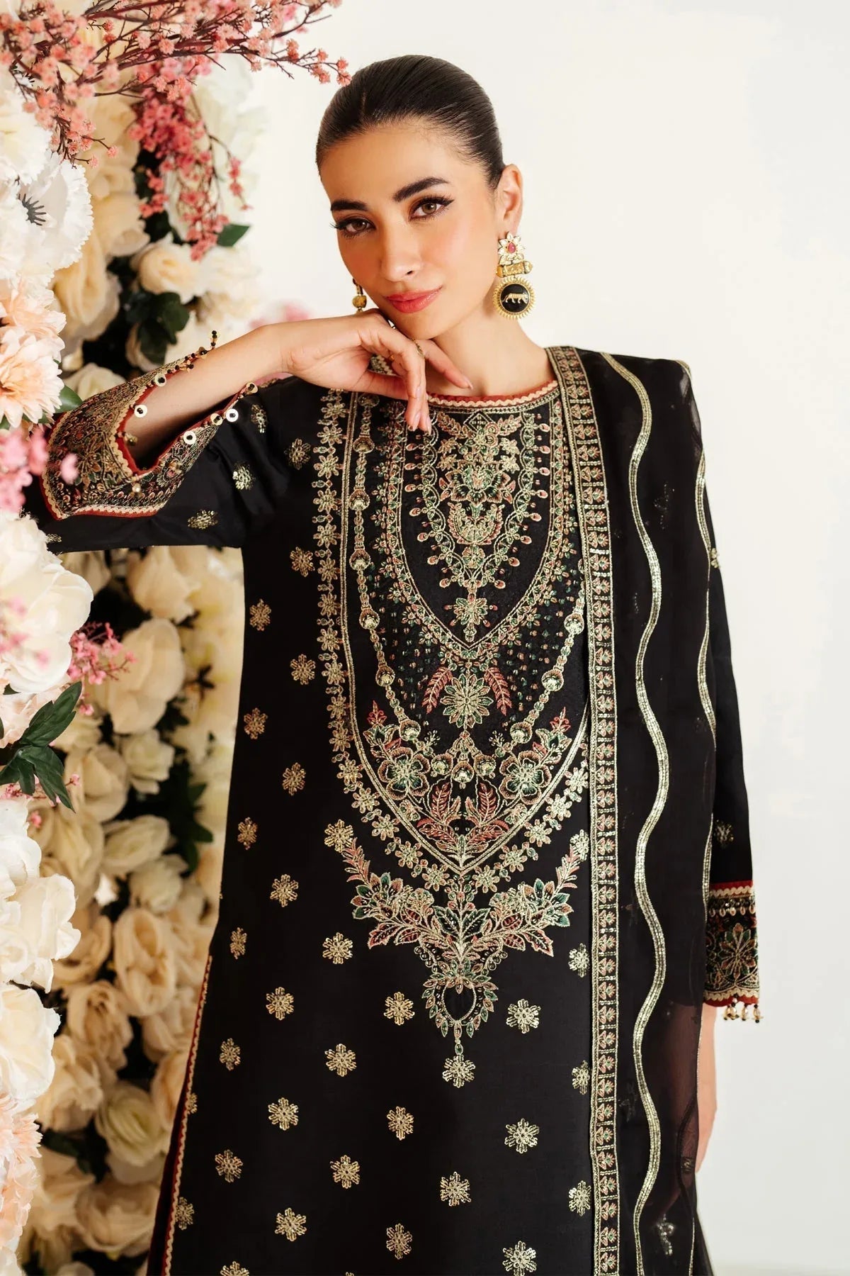 Alizeh | Luxury Raw Silk | AF-RS-07-GALE - Aqsa Fabrics