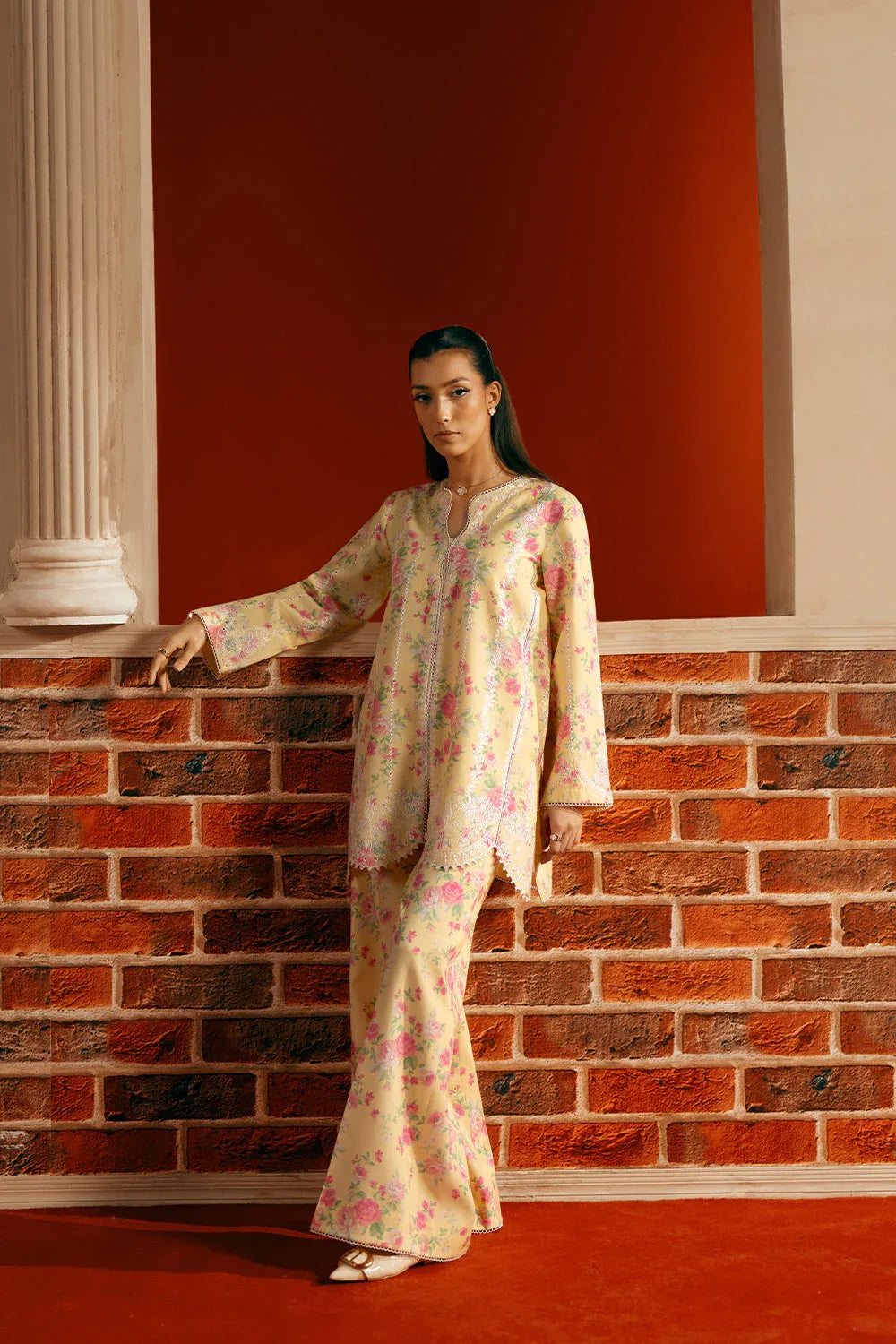 Saira Rizwan | Joolie Co ords | YELLOW-JBP25-01 - Aqsa Fabrics