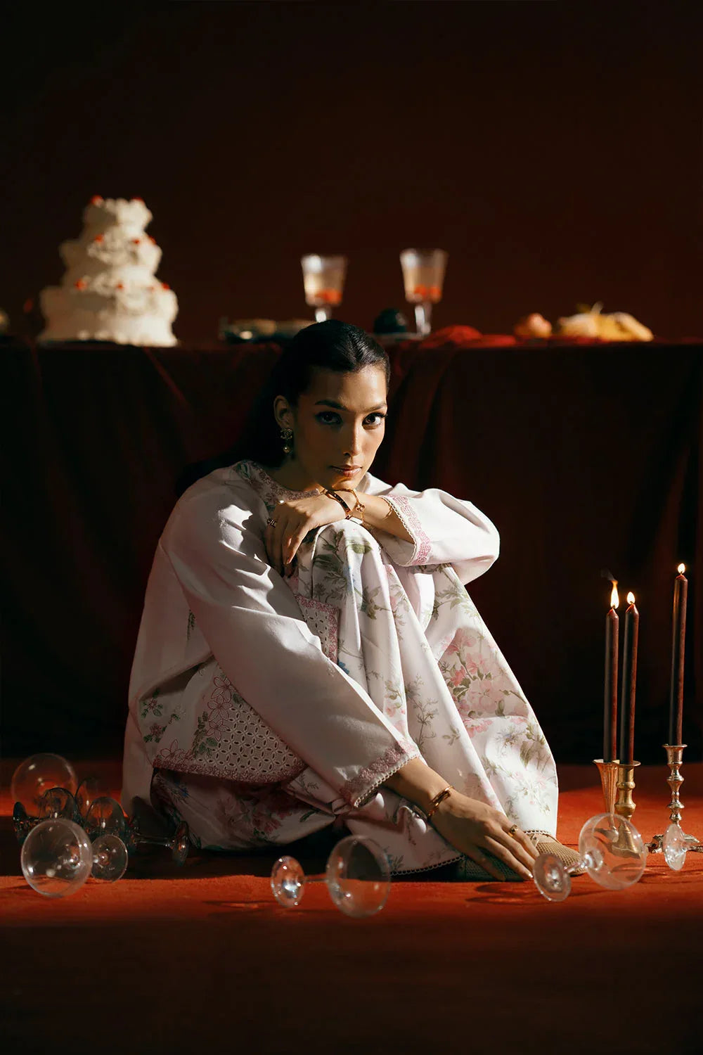 Saira Rizwan | Joolie Co ords | JOOLIE WHITE - JBP25-07 - Aqsa Fabrics