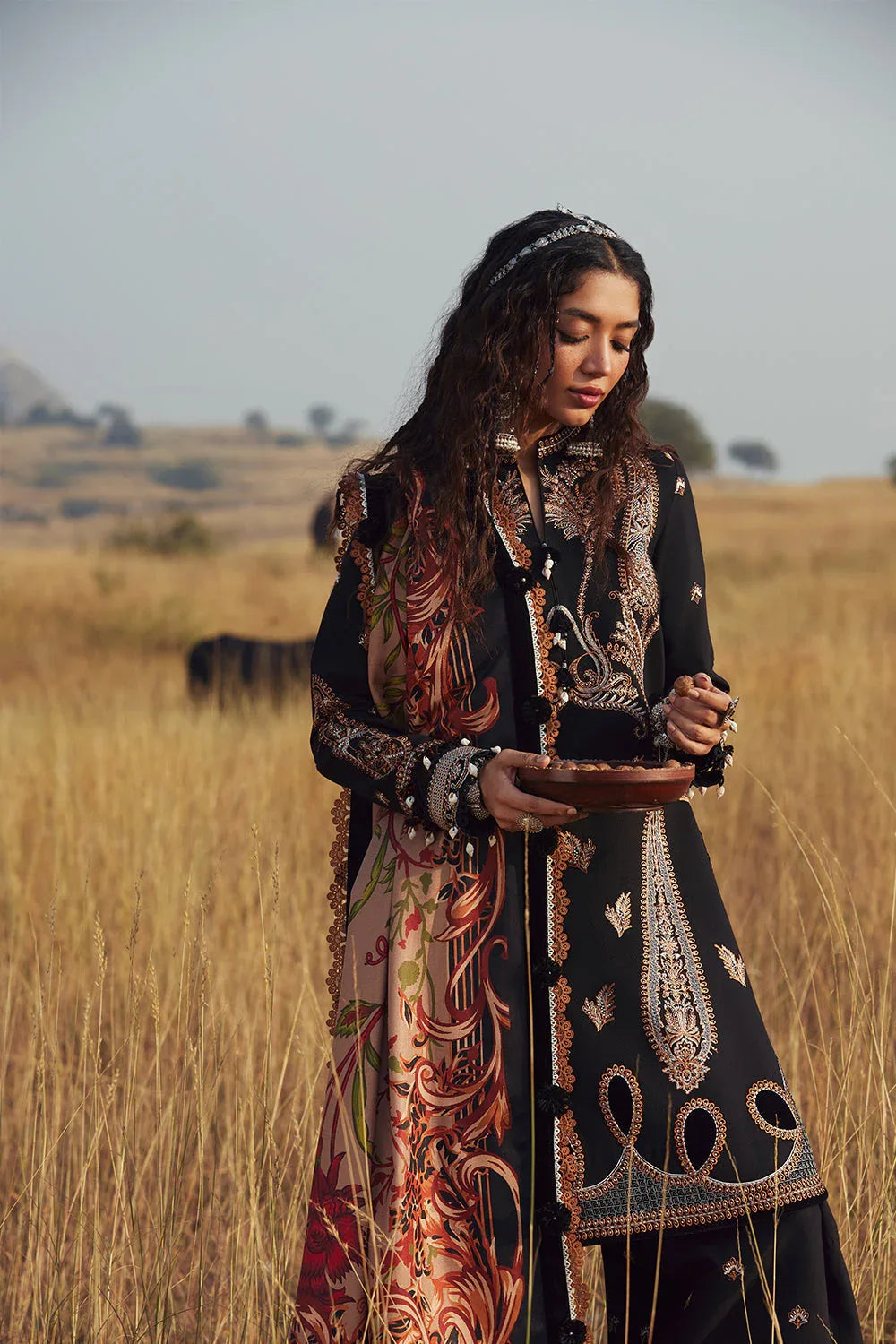 Saira Rizwan | Winter Khaddar 25 | MAHTAAB-SRW25-01 - Aqsa Fabrics