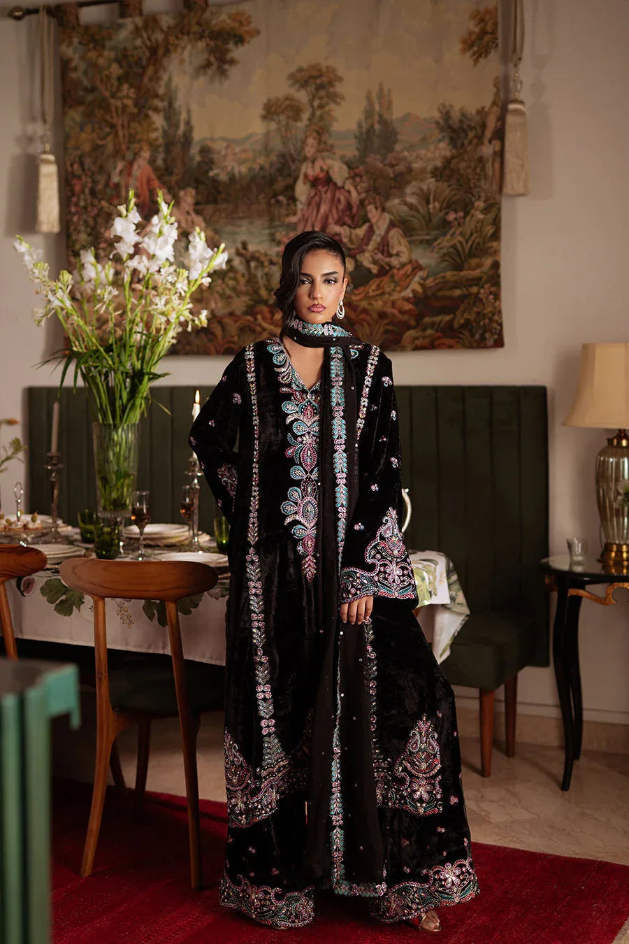 Saira Rizwan | Velvet Pret 25 | ZARQ-SRVP25-03 - Aqsa Fabrics