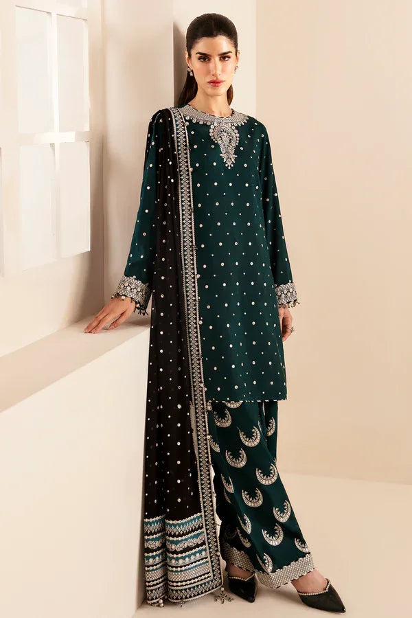 Jazmin | Formals Collection | Raw Silk UR-7035 - Aqsa Fabrics