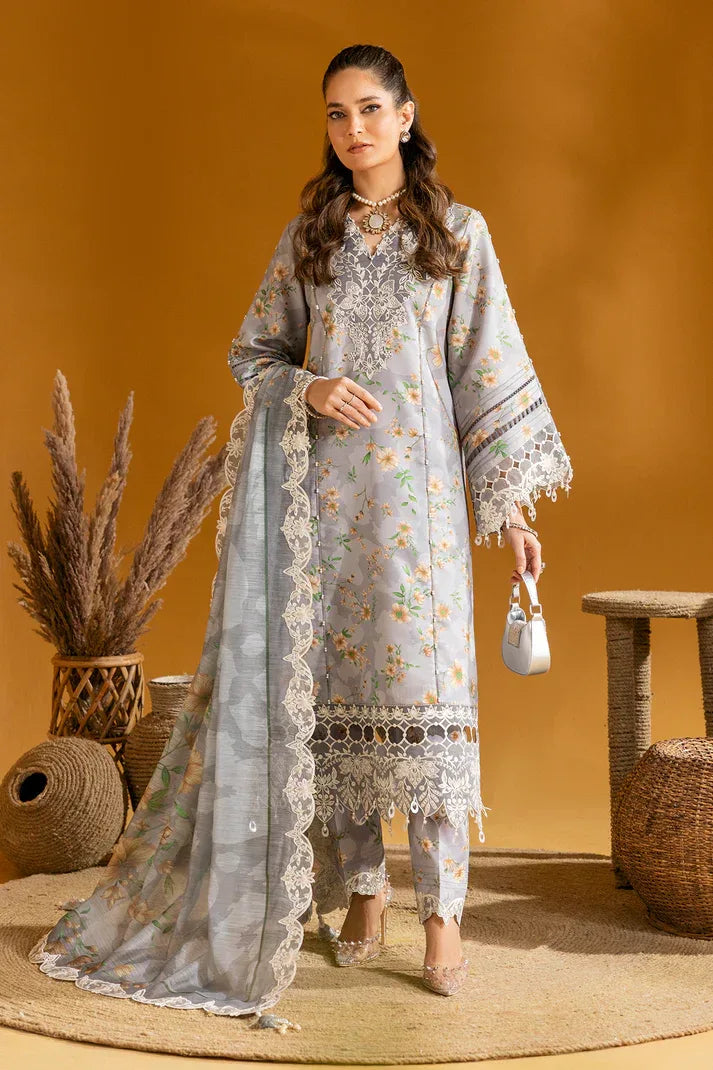 Alizeh | Maahi Embroidered Lawn | Lina - Aqsa Fabrics
