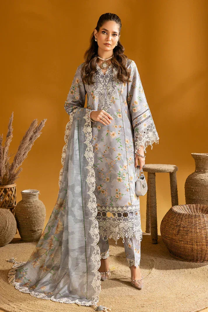 Alizeh | Maahi Embroidered Lawn | Lina - Aqsa Fabrics