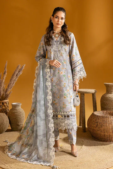 Alizeh | Maahi Embroidered Lawn | Lina - Aqsa Fabrics
