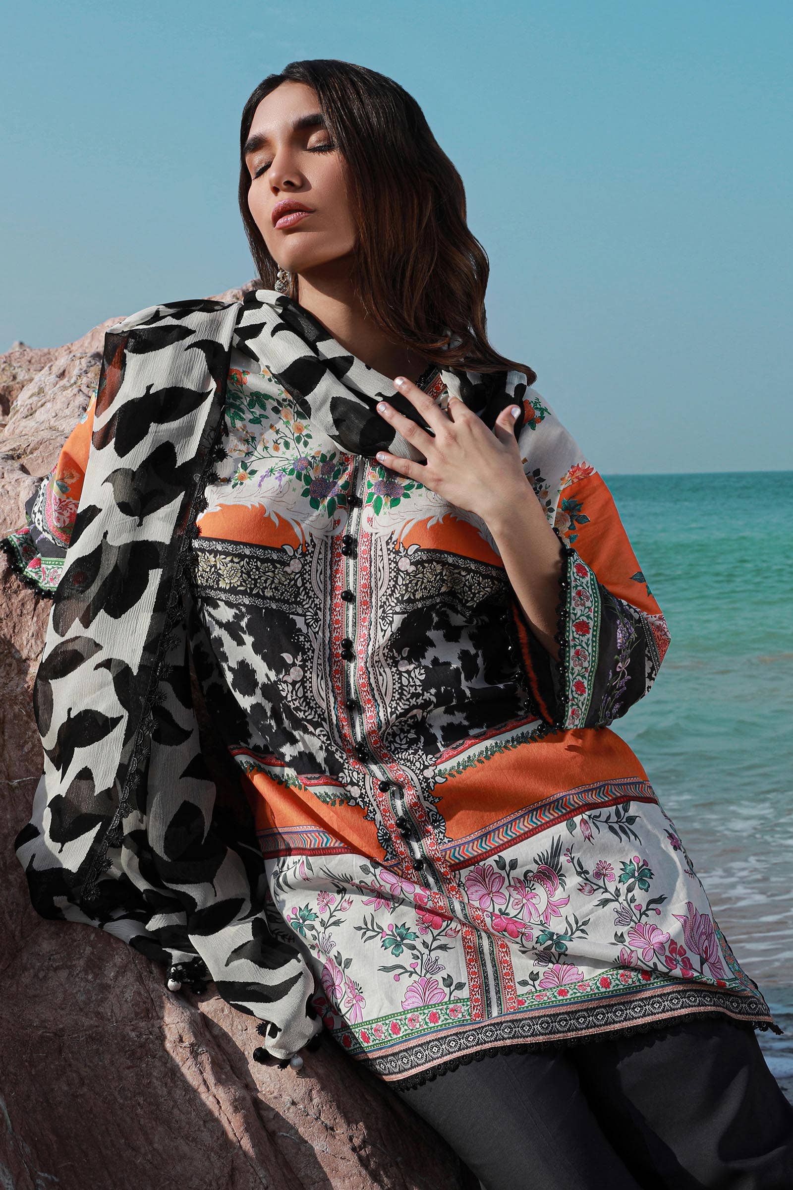Sana Safinaz | Mahay Spring 24 | H241-027B-2I - Aqsa Fabrics