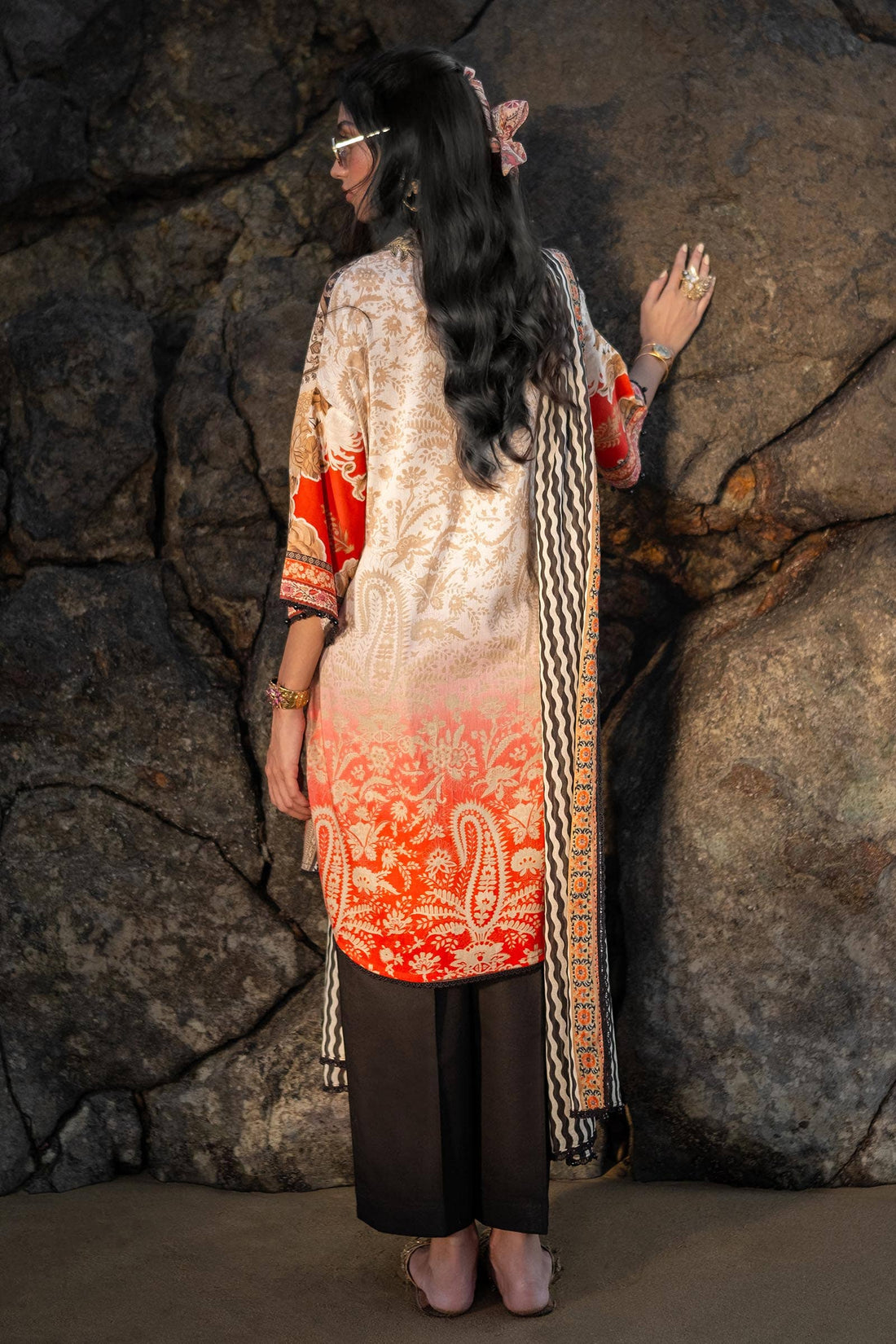 Sana Safinaz | Mahay Spring 24 | H241-028A-2BG - Aqsa Fabrics