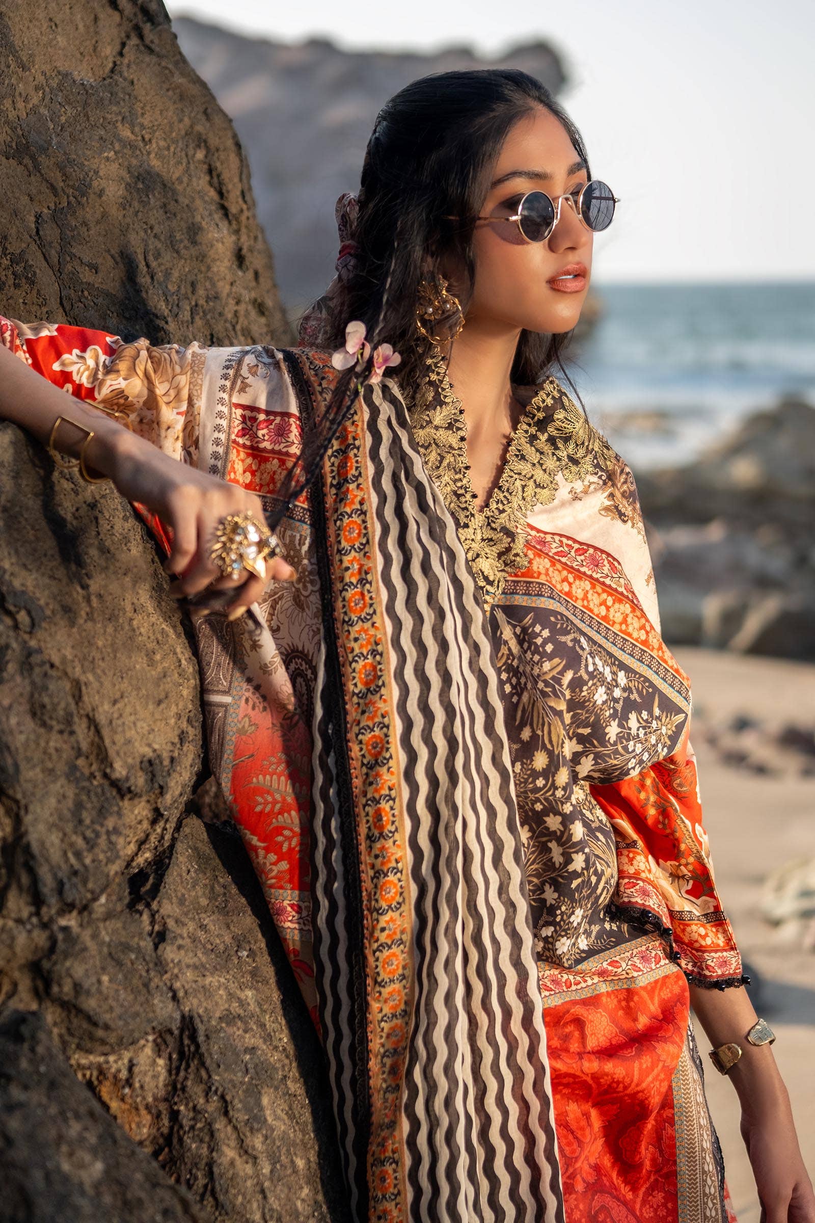 Sana Safinaz | Mahay Spring 24 | H241-028A-2BG - Aqsa Fabrics