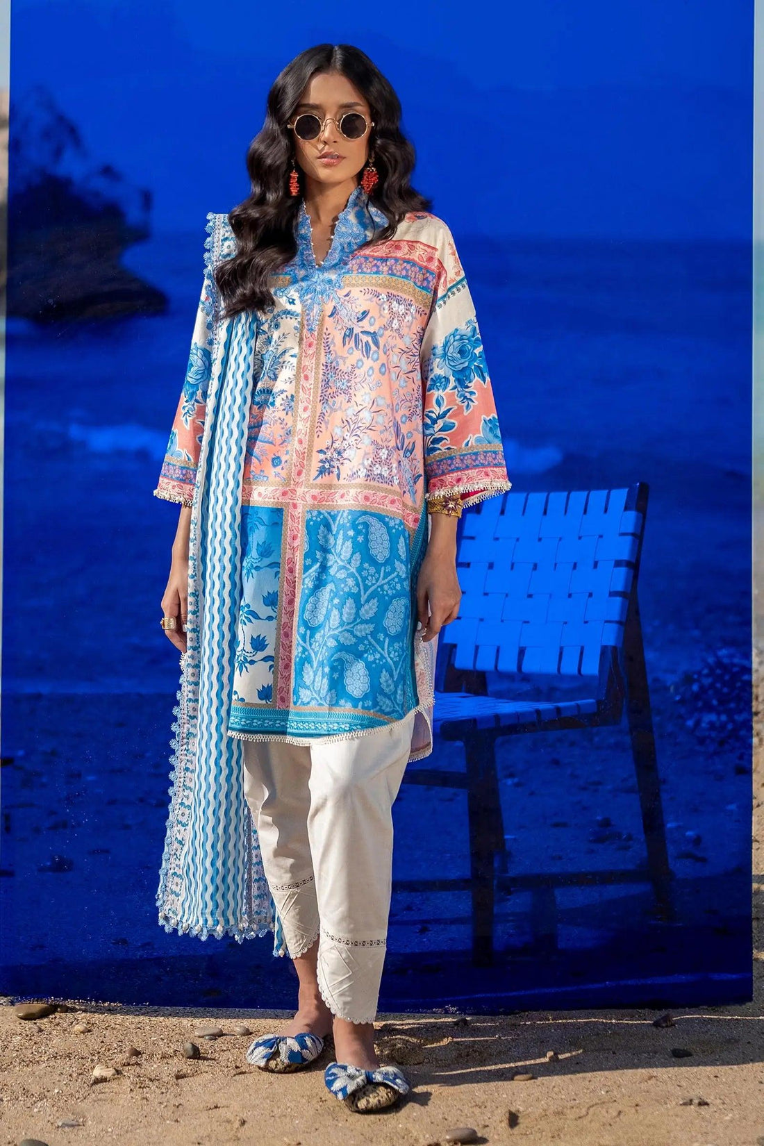 Sana Safinaz | Mahay Spring 24 | H241-028B-2BG - Aqsa Fabrics