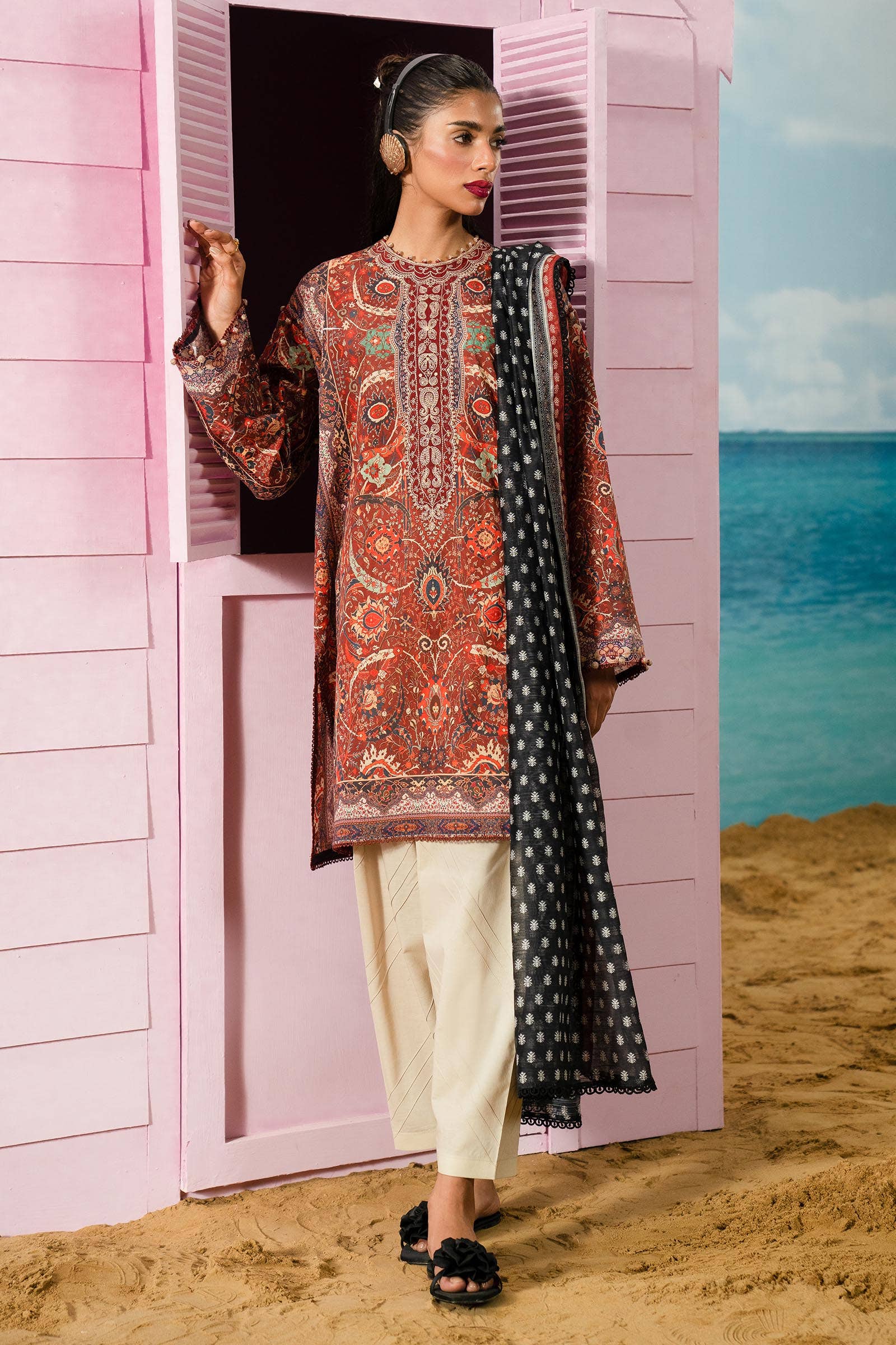 Sana Safinaz | Mahay Summer Lawn 24 | S-42 - Aqsa Fabrics