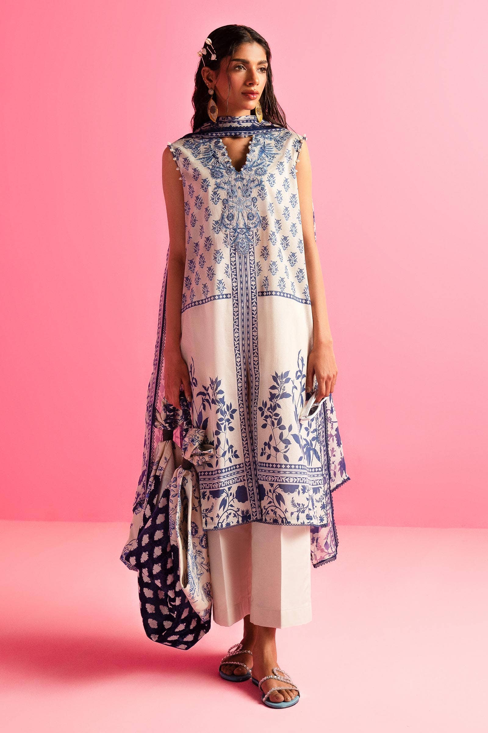 Sana Safinaz | Mahay Summer Lawn 24 | S-30 - Aqsa Fabrics