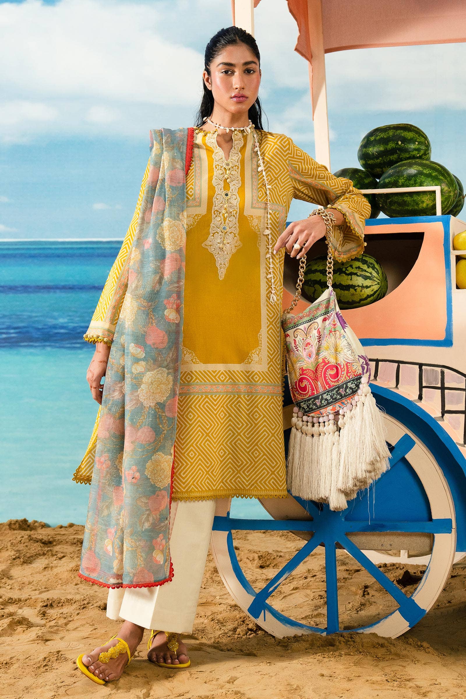 Sana Safinaz | Mahay Summer Lawn 24 | S-18 - Aqsa Fabrics