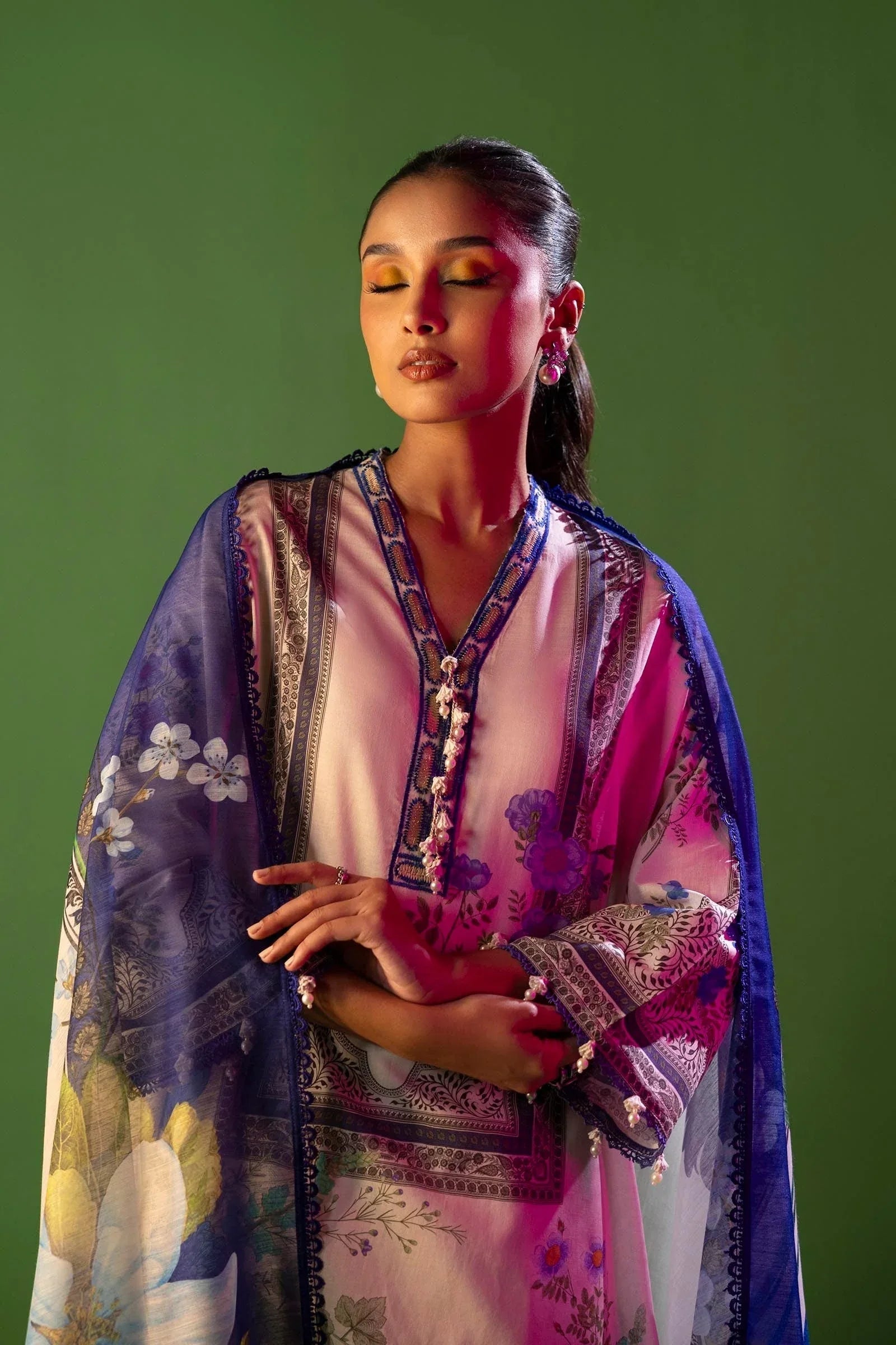 Sana Safinaz | Mahay Spring 25 | A-10 - Aqsa Fabrics
