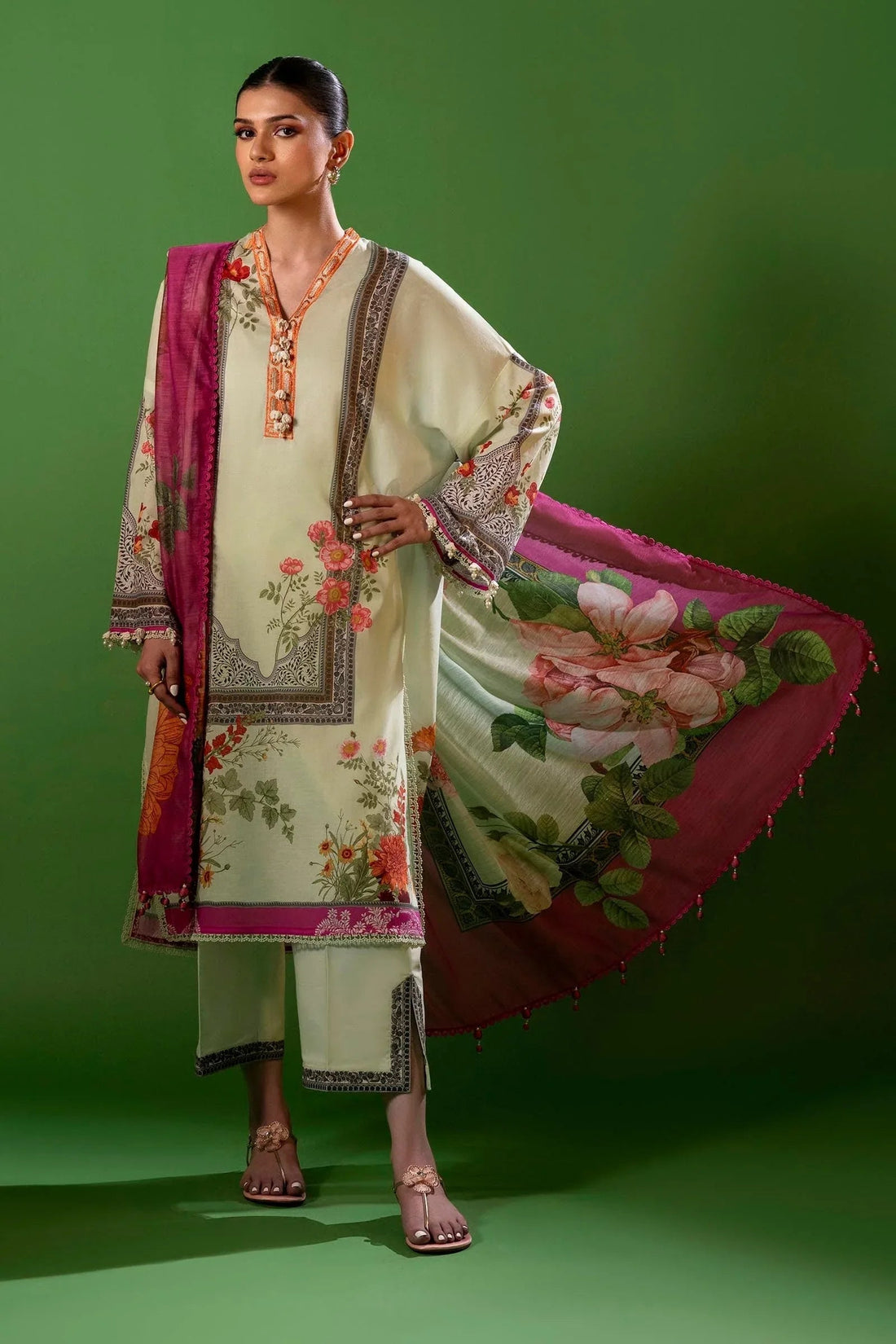 Sana Safinaz | Mahay Spring 25 | A-09 - Aqsa Fabrics