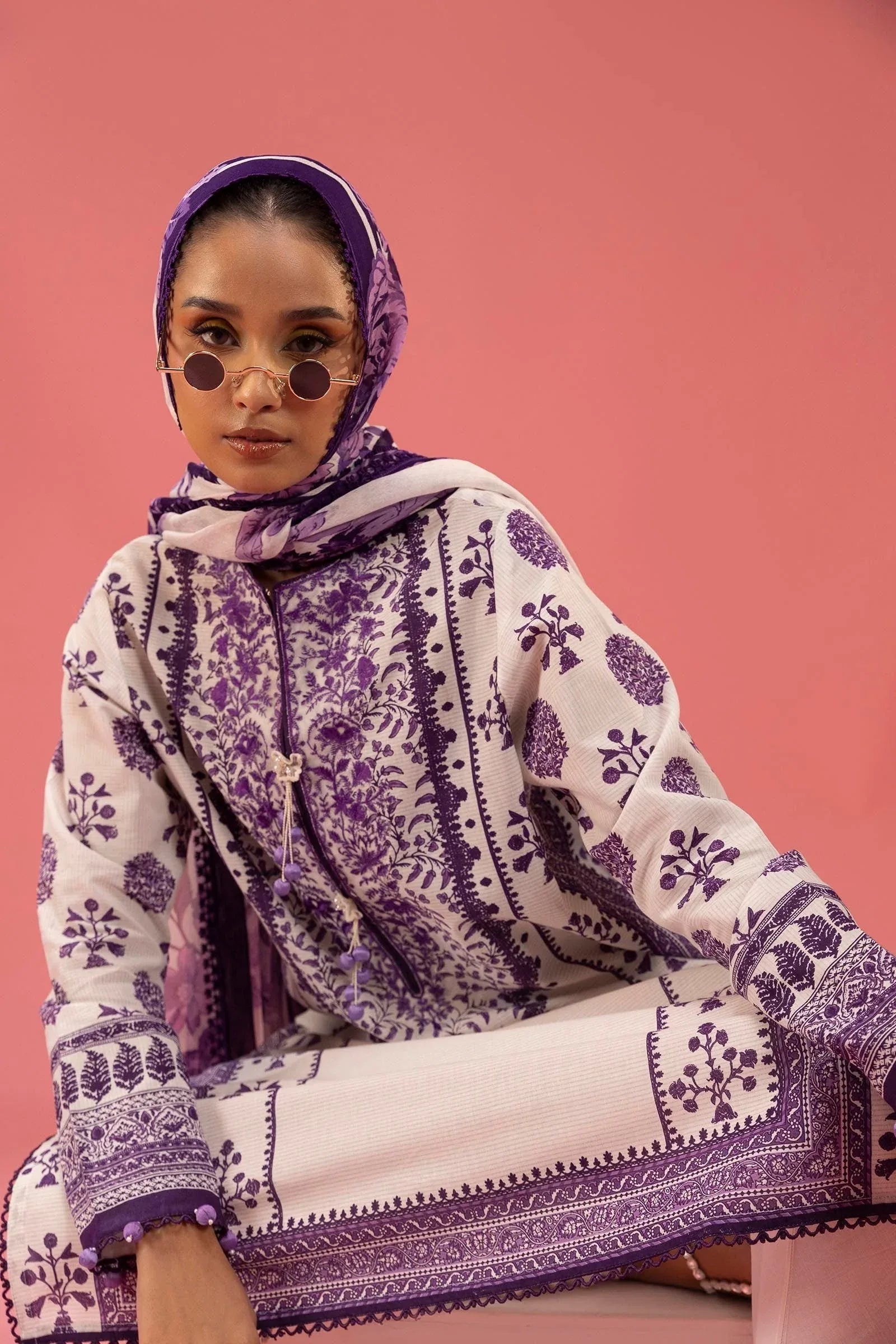 Sana Safinaz | Mahay Spring 25 | A-07 - Aqsa Fabrics
