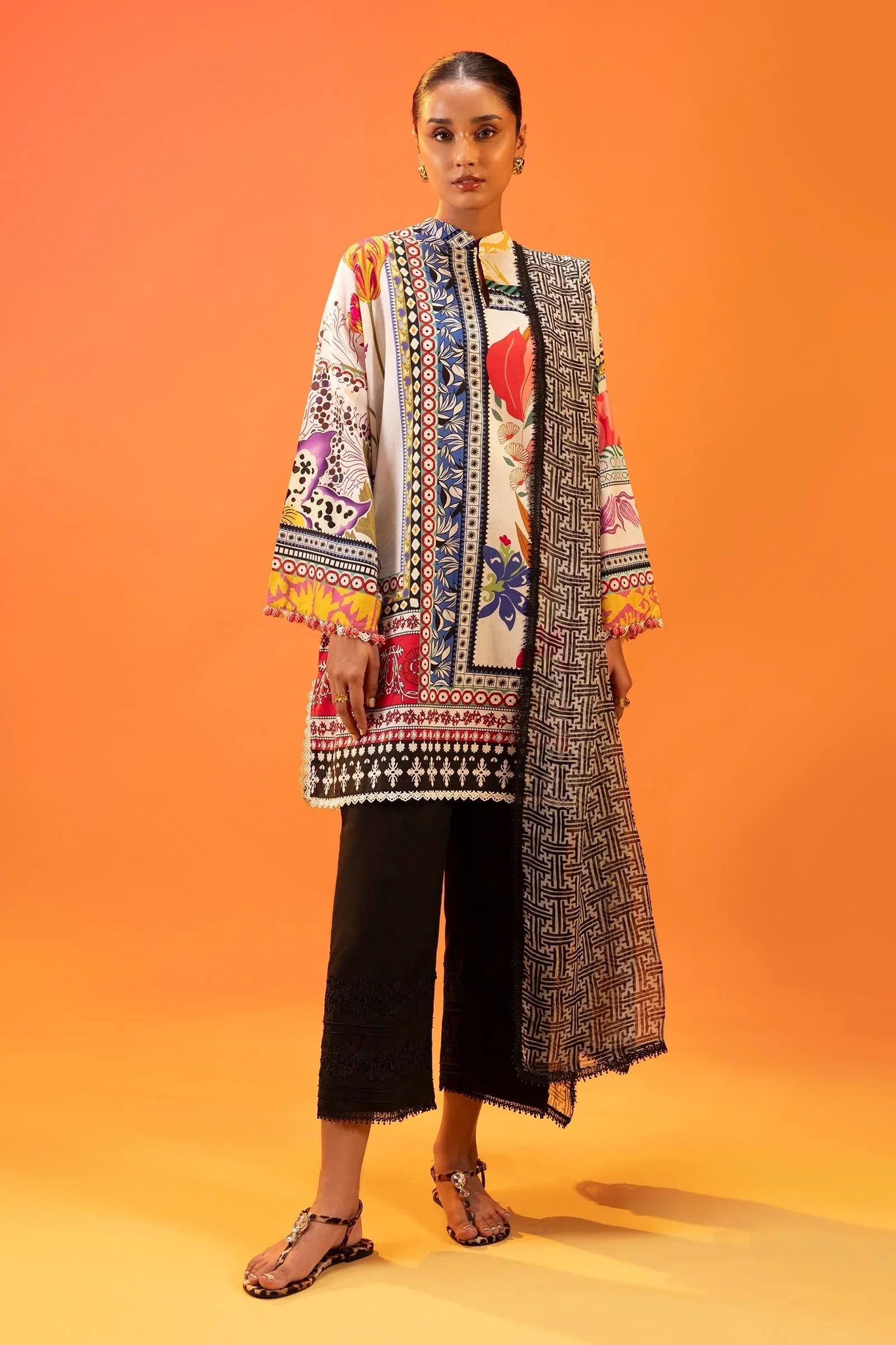 Sana Safinaz | Mahay Summer 25 | 002A - Aqsa Fabrics
