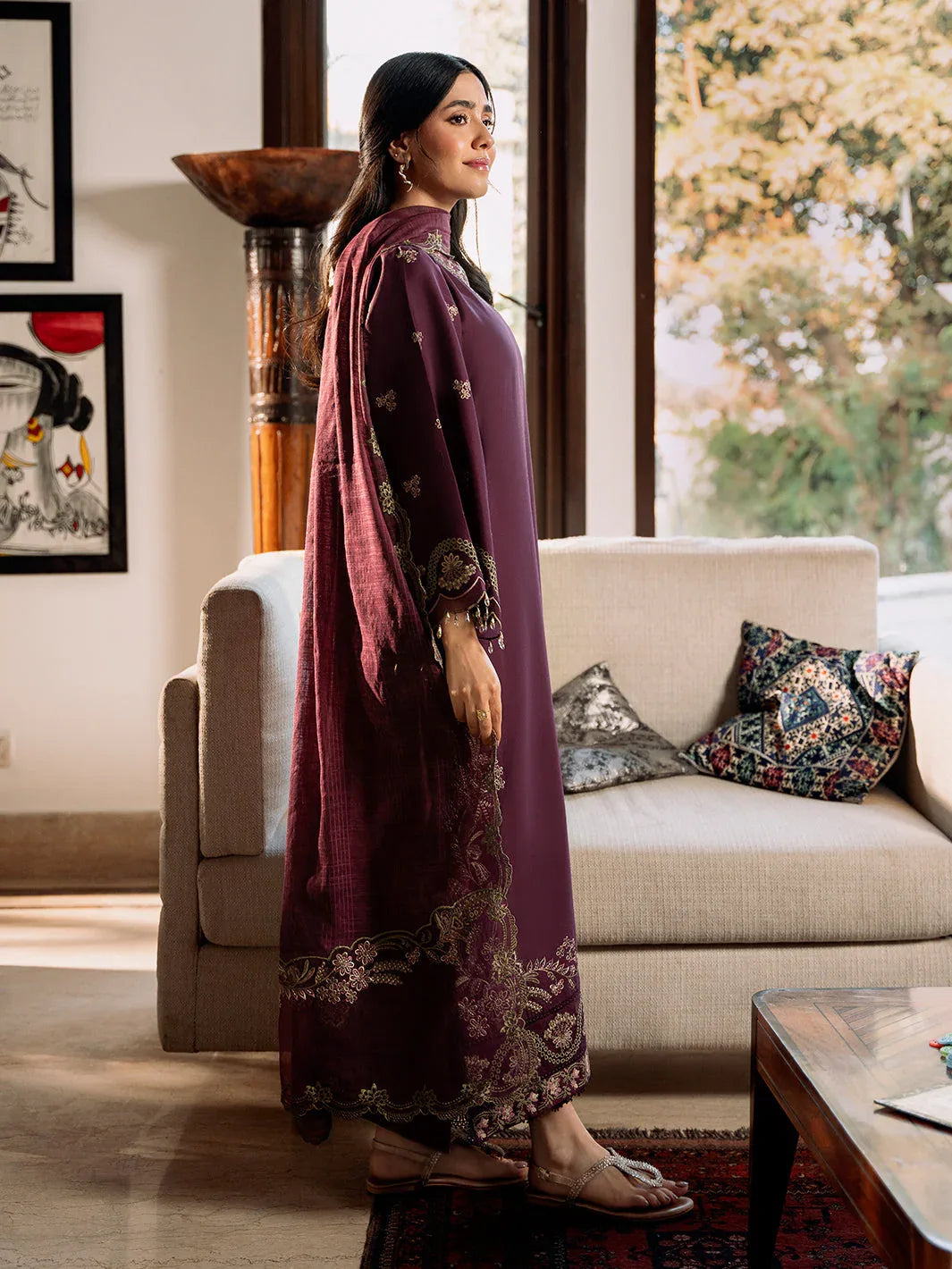 Izel | Mahveen Festive Lawn 25 | HANA - Aqsa Fabrics
