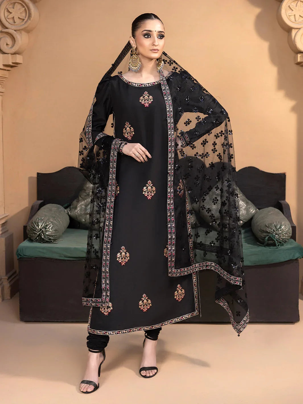 Hem Stitch | Raw Silk Edit 25 | Haya - Aqsa Fabrics