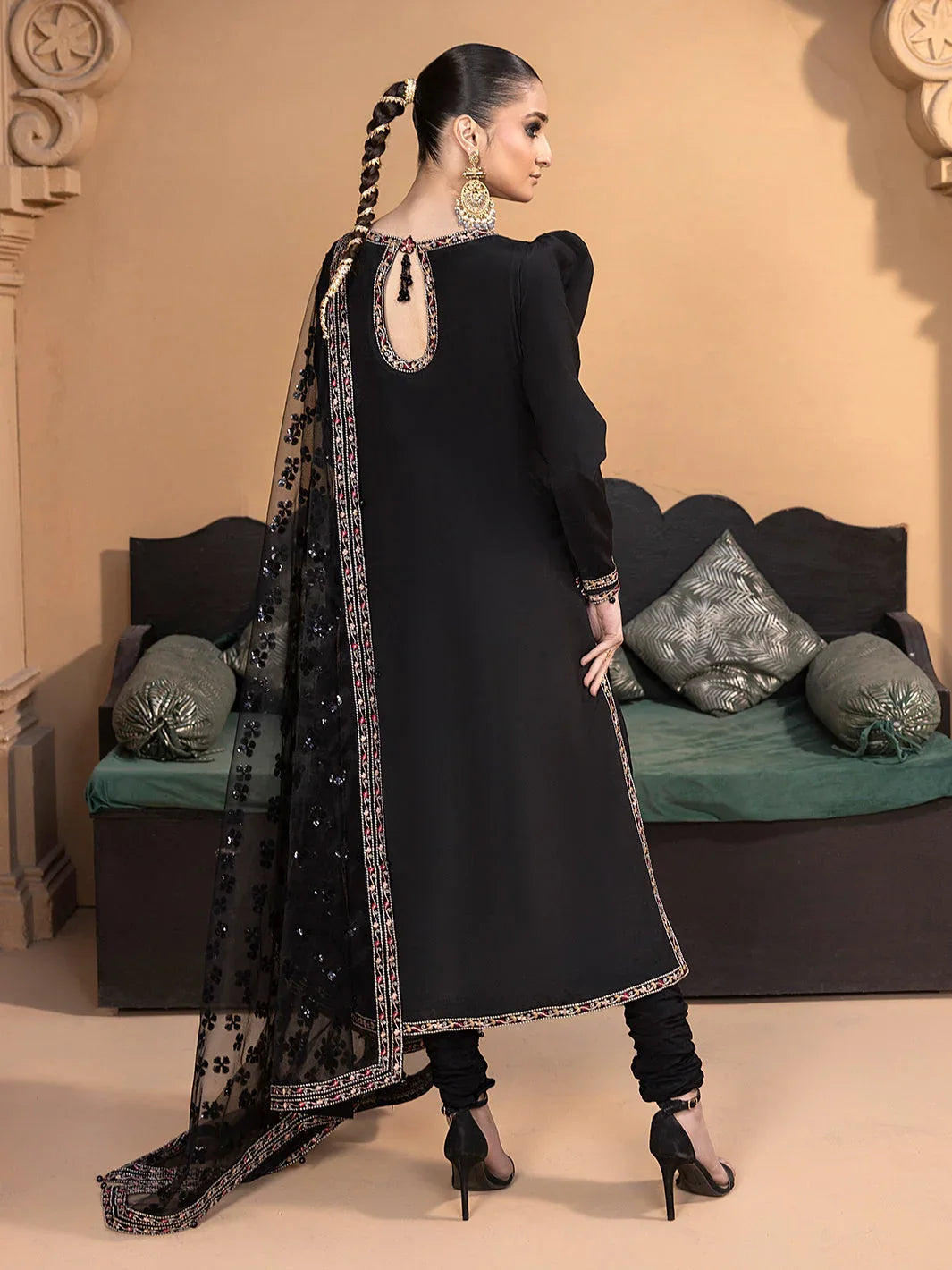 Hem Stitch | Raw Silk Edit 25 | Haya - Aqsa Fabrics