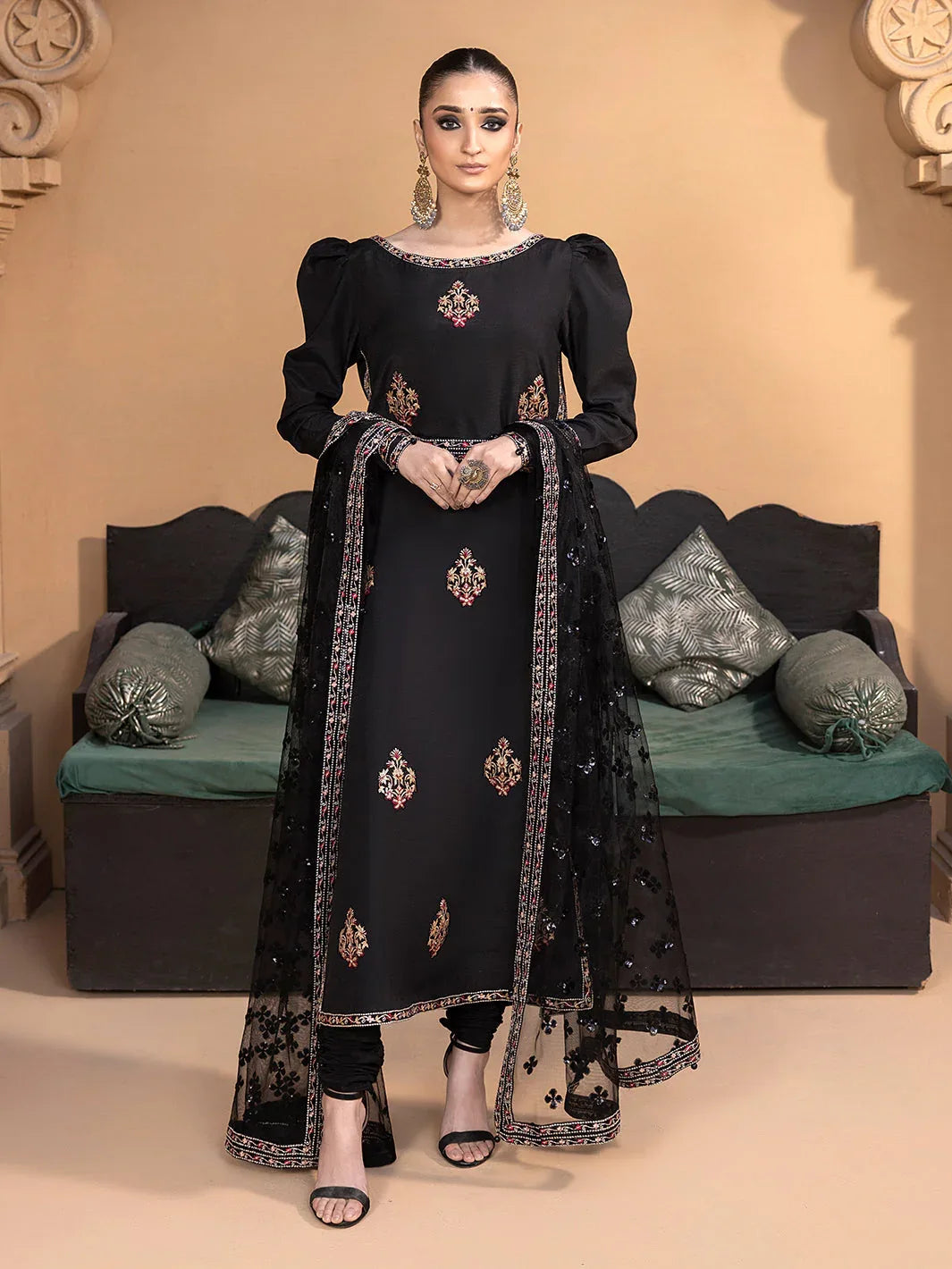 Hem Stitch | Raw Silk Edit 25 | Haya - Aqsa Fabrics
