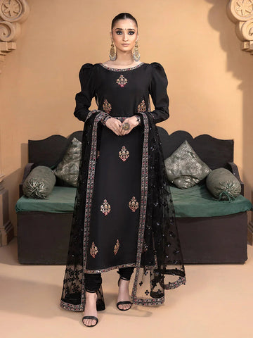 Hem Stitch | Raw Silk Edit 25 | Haya - Aqsa Fabrics