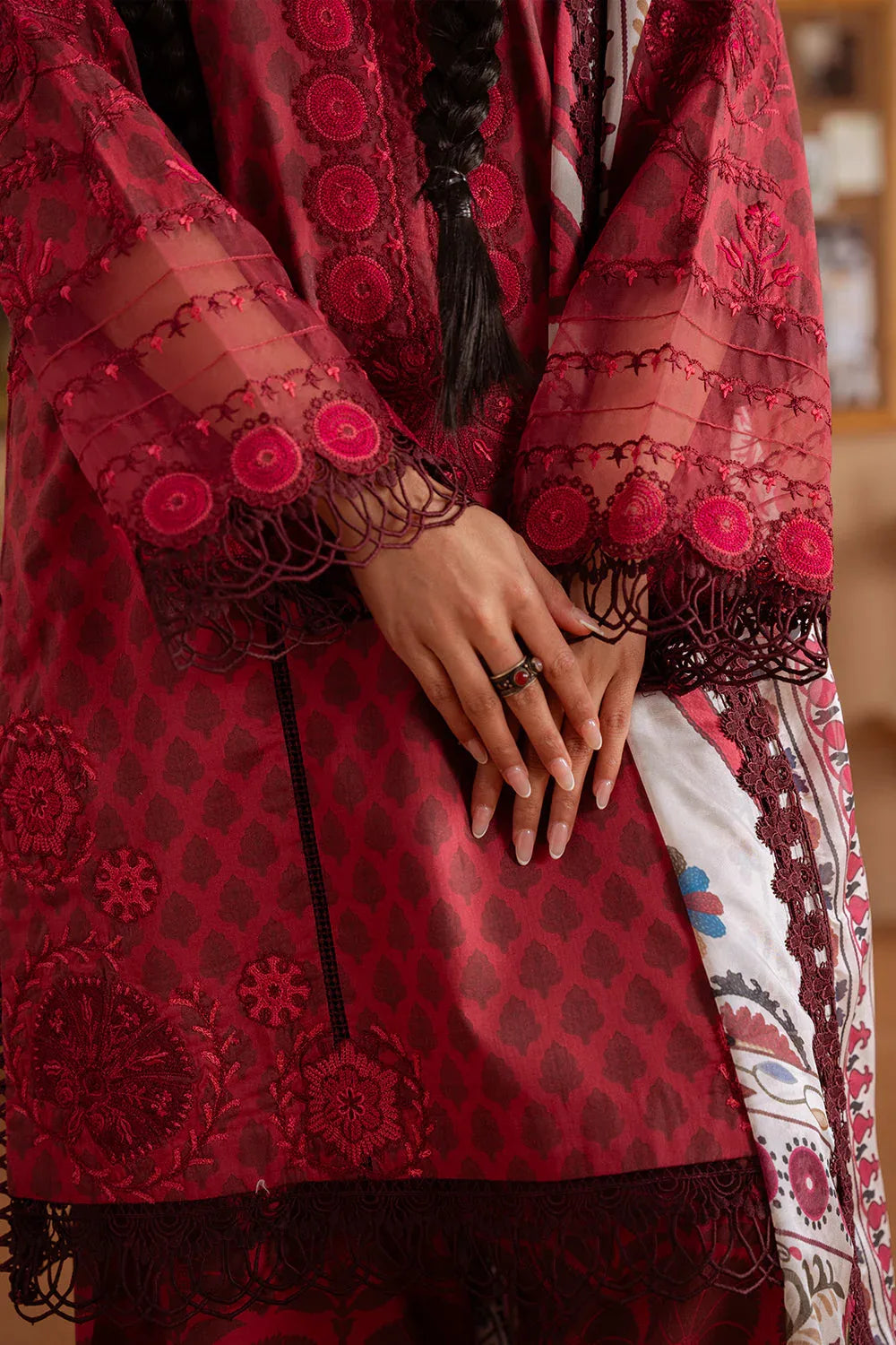 Saira Rizwan | Laanem Summer Lawn 25 | SEREN-A-SRL25-08 - Aqsa Fabrics