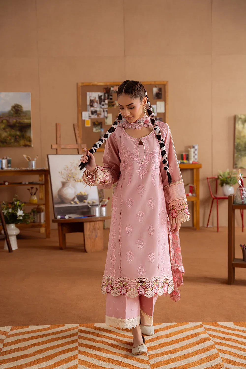 Saira Rizwan | Laanem Summer Lawn 25 | LEYLA-B-SRL25-04 - Aqsa Fabrics