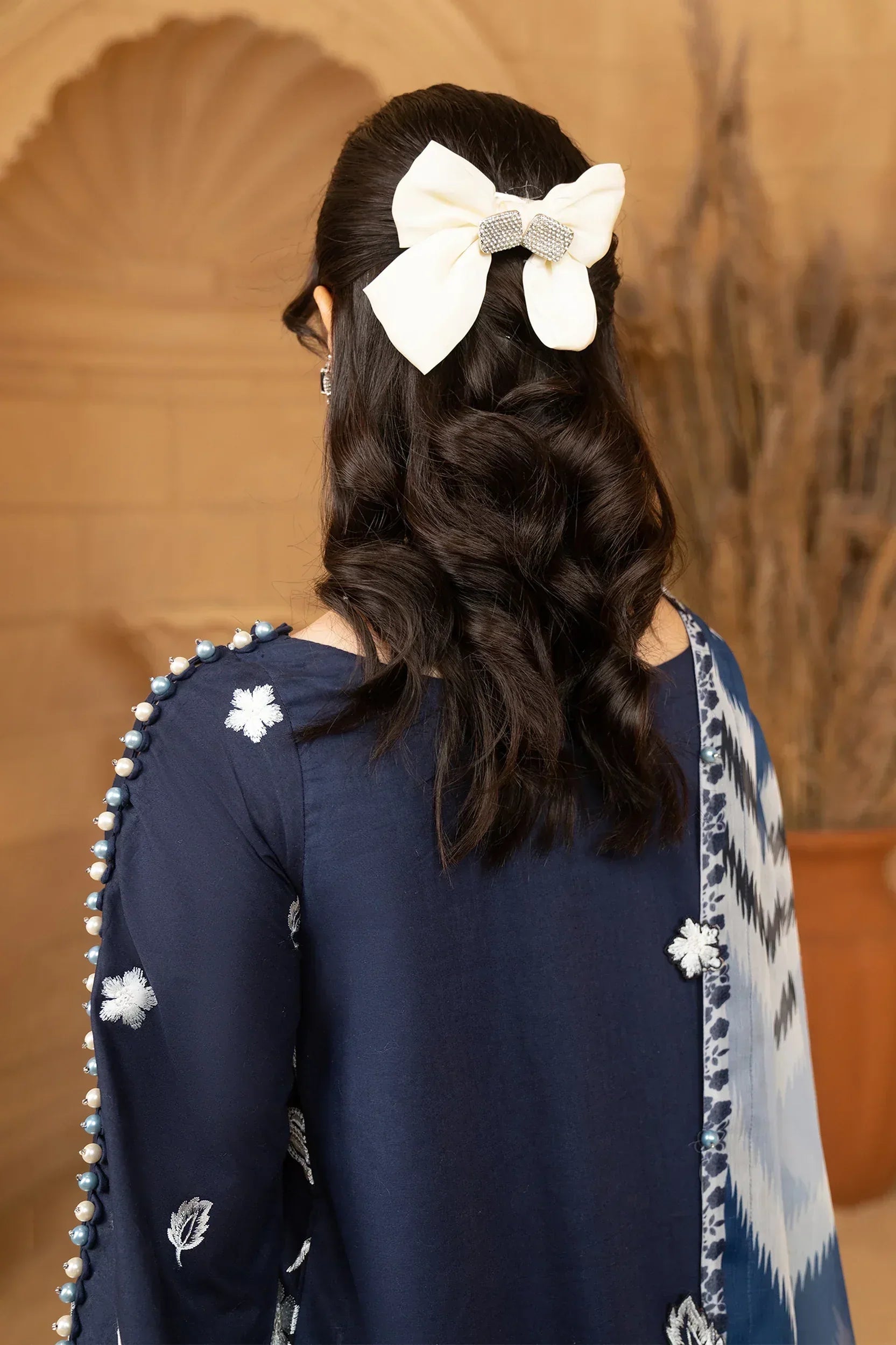 Hemstitch | Summer Luxury Lawn 24 | Ice Blue - Aqsa Fabrics