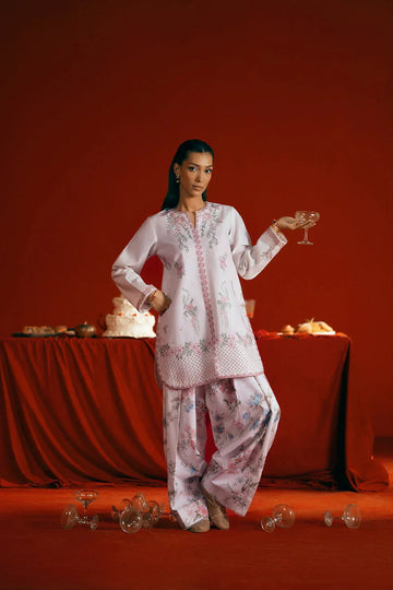 Saira Rizwan | Joolie Co ords | JOOLIE WHITE - JBP25-07 - Aqsa Fabrics