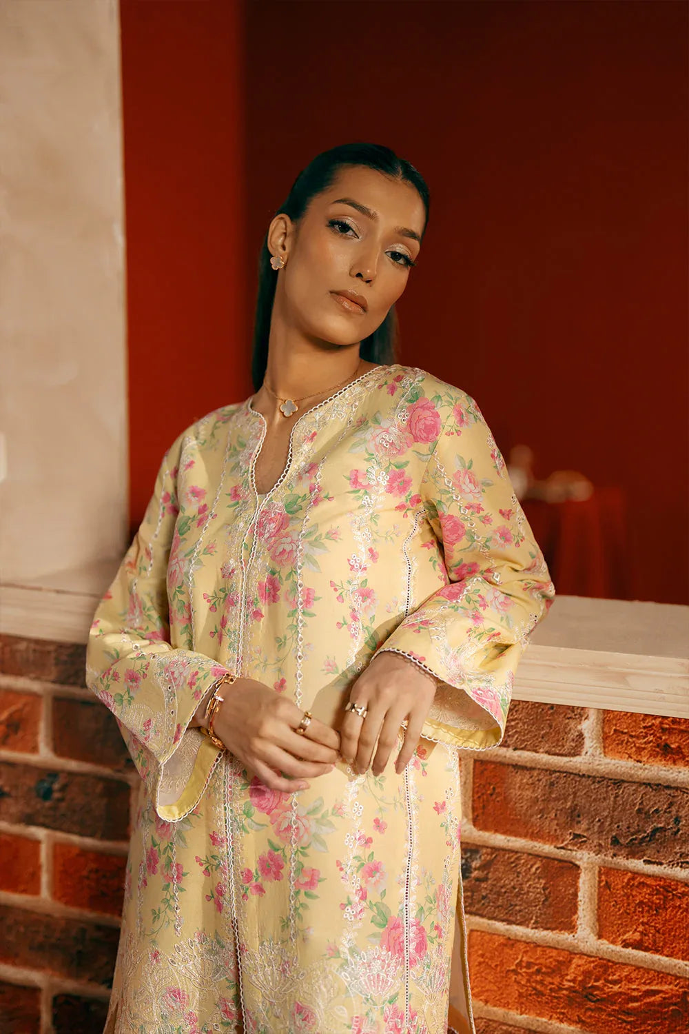Saira Rizwan | Joolie Co ords | YELLOW-JBP25-01 - Aqsa Fabrics