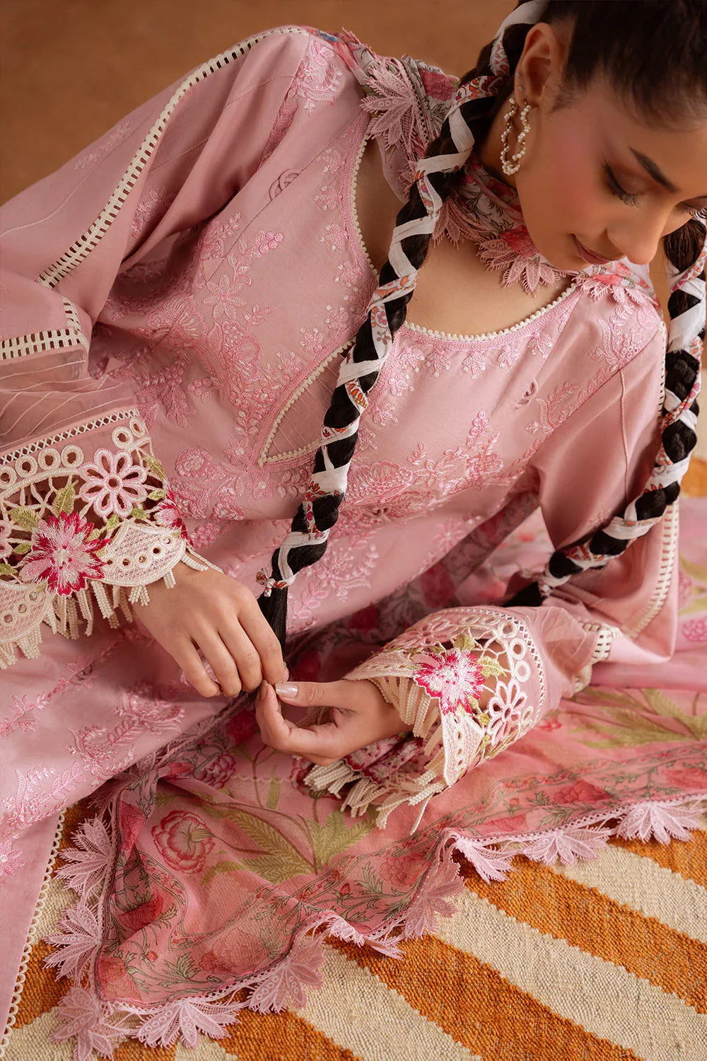 Saira Rizwan | Laanem Summer Lawn 25 | LEYLA-B-SRL25-04 - Aqsa Fabrics