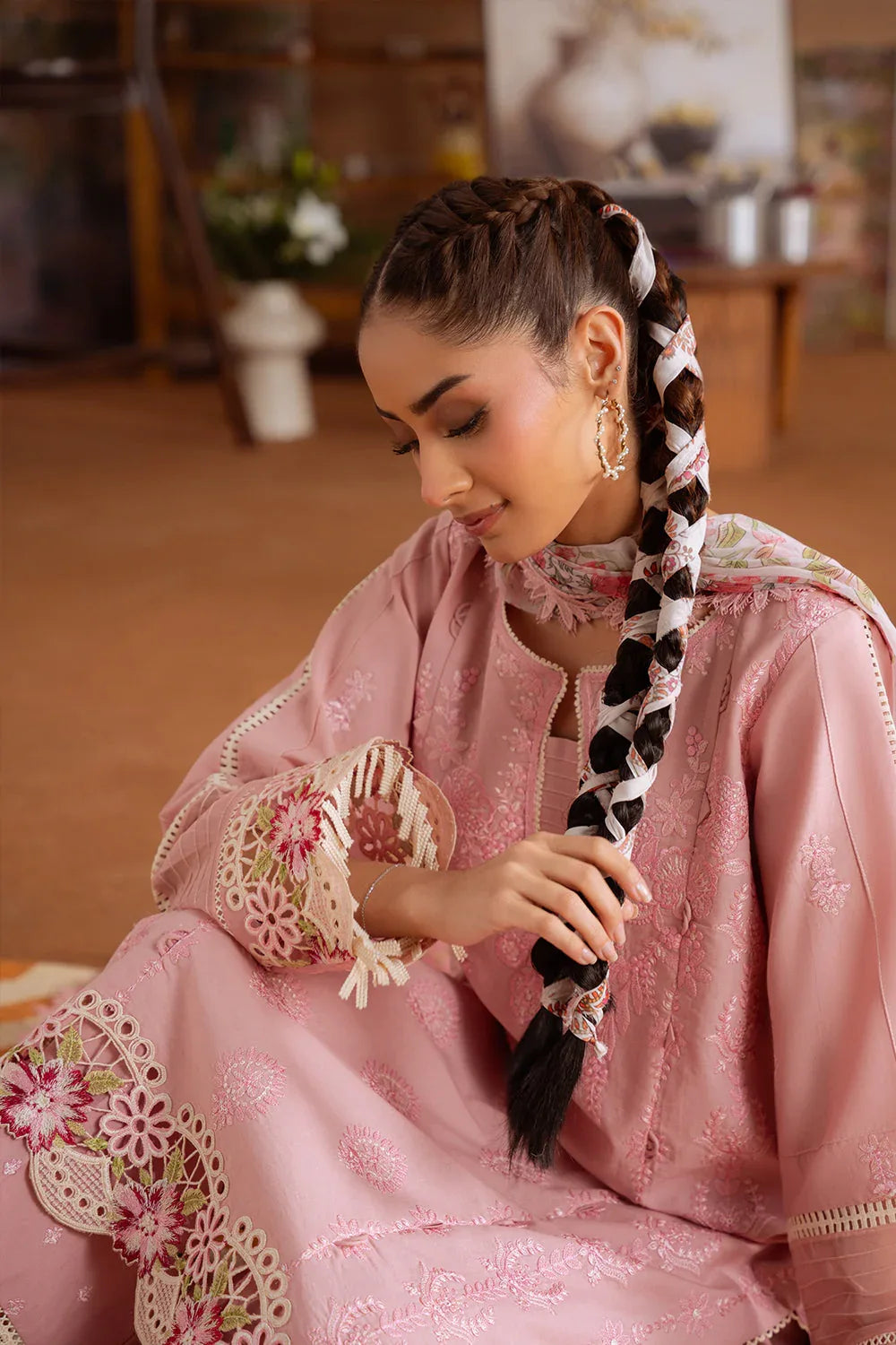 Saira Rizwan | Laanem Summer Lawn 25 | LEYLA-B-SRL25-04 - Aqsa Fabrics