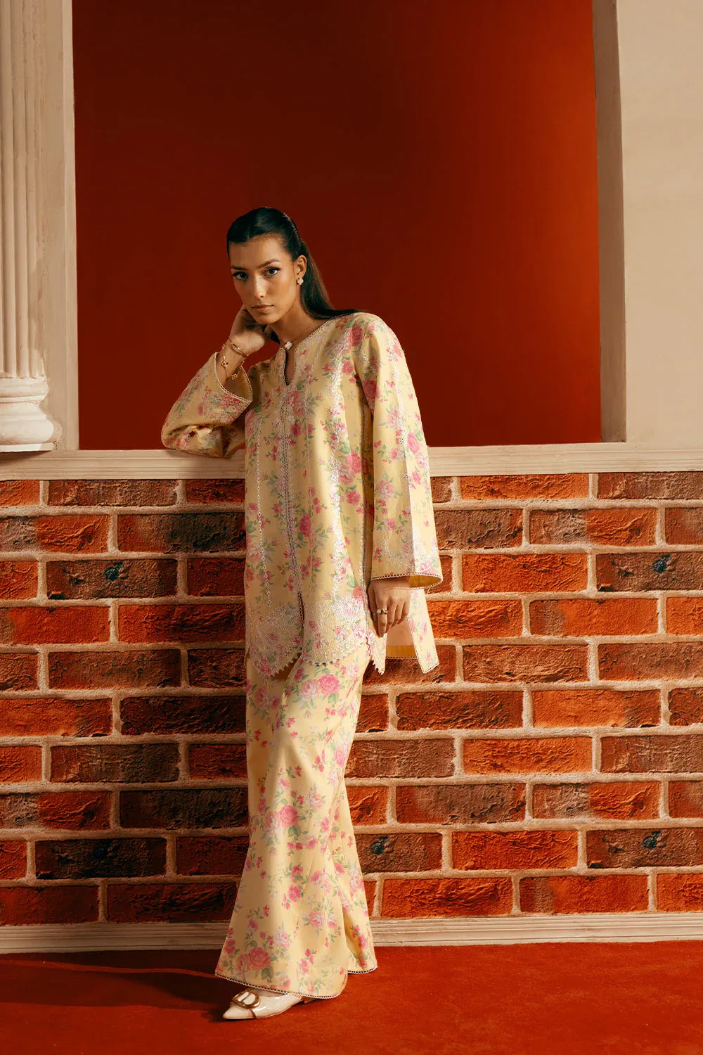 Saira Rizwan | Joolie Co ords | YELLOW-JBP25-01 - Aqsa Fabrics