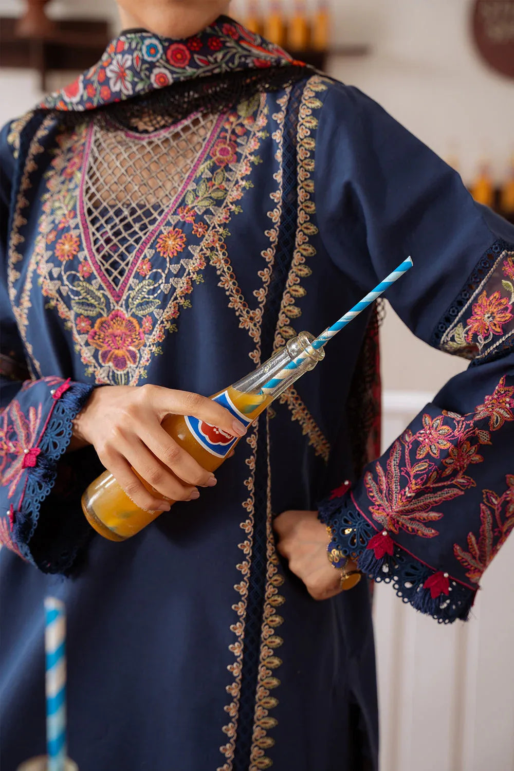 Saira Rizwan | Laanem Summer Lawn 25 | ELIF-A-SRL25-05 - Aqsa Fabrics