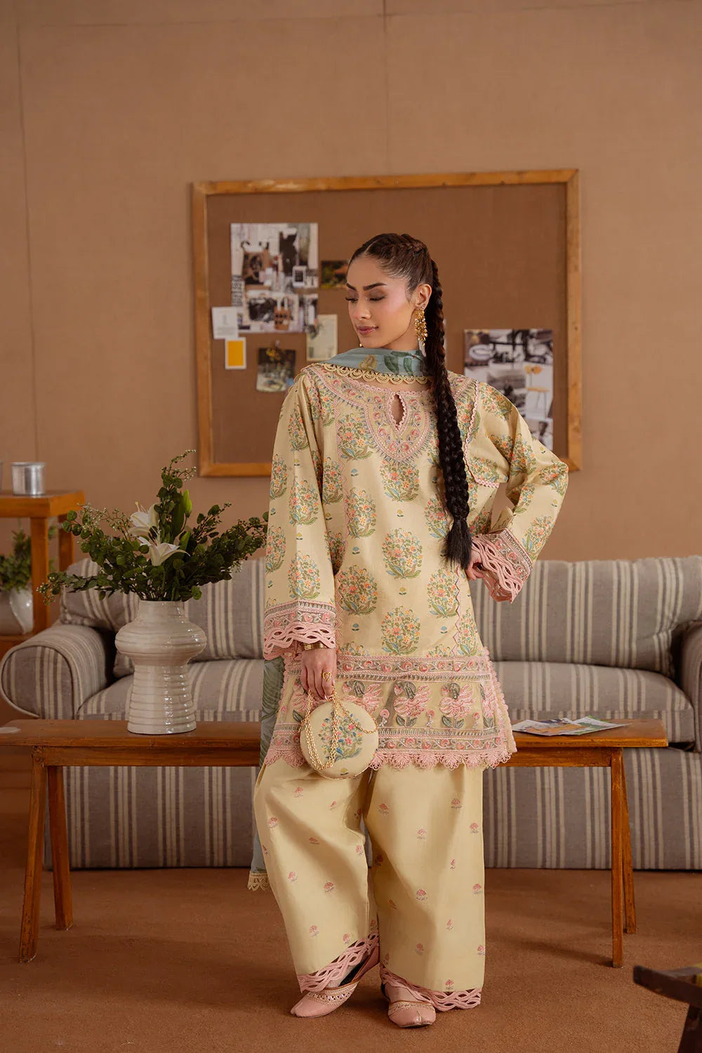 Saira Rizwan | Laanem Summer Lawn 25 | NERIDA-A-SRL25-02 - Aqsa Fabrics