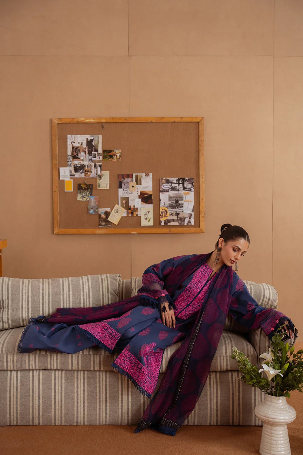 Saira Rizwan | Laanem Summer Lawn 25 | ELARA-B-SRL25-01 - Aqsa Fabrics