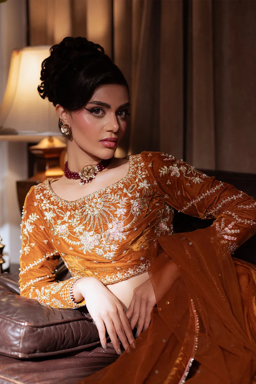 Saira Rizwan | Velvet Pret 25 | AMBERIN-SRVP25-11 - Aqsa Fabrics