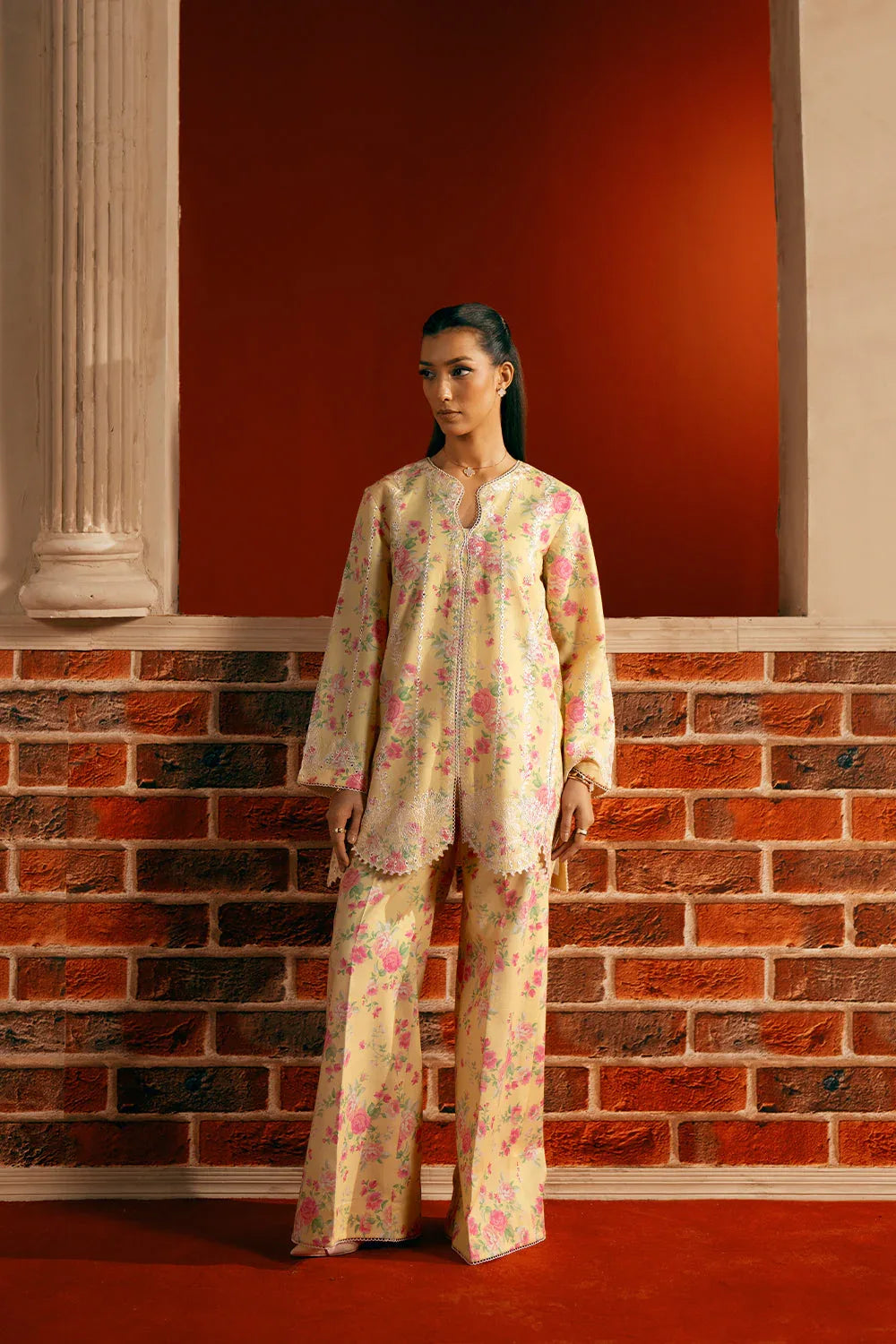 Saira Rizwan | Joolie Co ords | YELLOW-JBP25-01 - Aqsa Fabrics