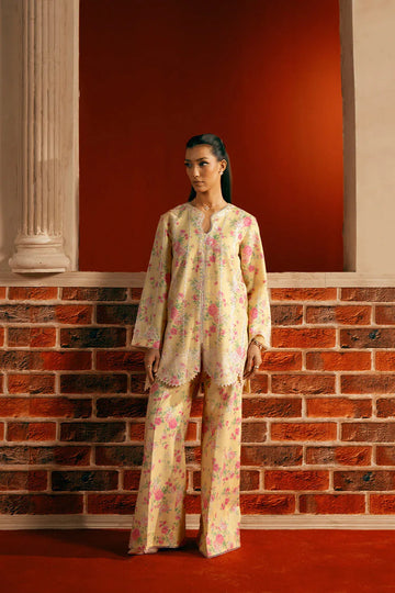 Saira Rizwan | Joolie Co ords | YELLOW-JBP25-01 - Aqsa Fabrics