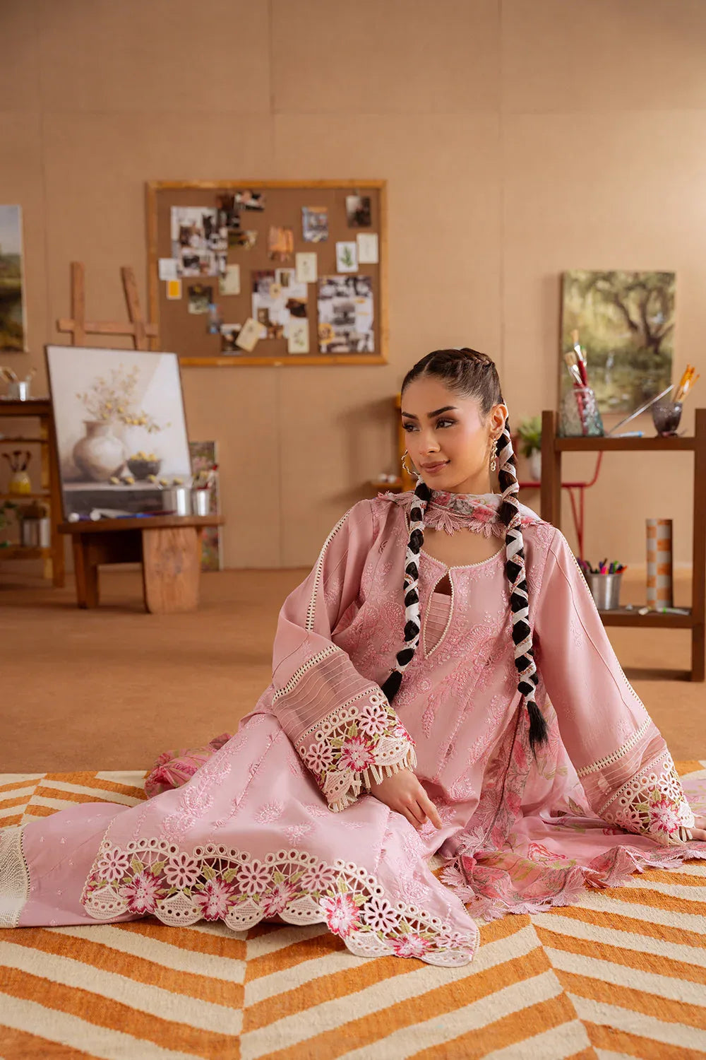 Saira Rizwan | Laanem Summer Lawn 25 | LEYLA-B-SRL25-04 - Aqsa Fabrics