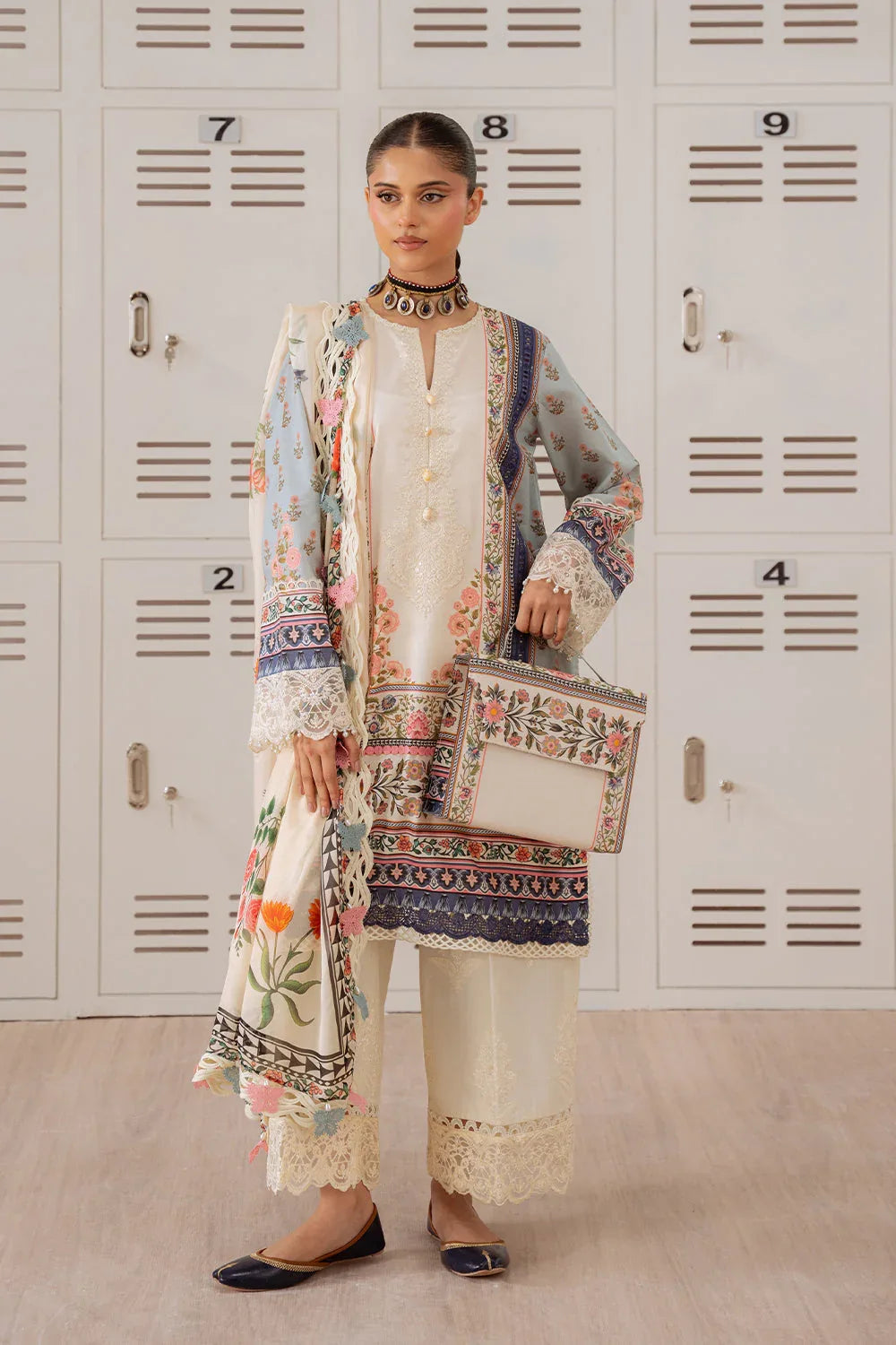 Saira Rizwan | Laanem Summer Lawn 25 | ZUMRA-B-SRL25-07 - Aqsa Fabrics