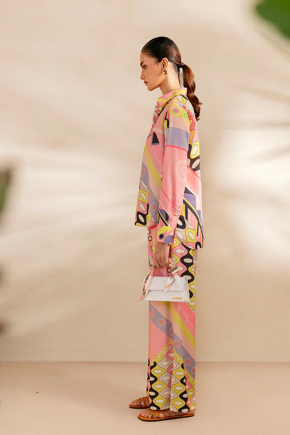 Saira Rizwan | Silk Coords 25 | PEACHY TIDE - SRSP-25-09 - Aqsa Fabrics