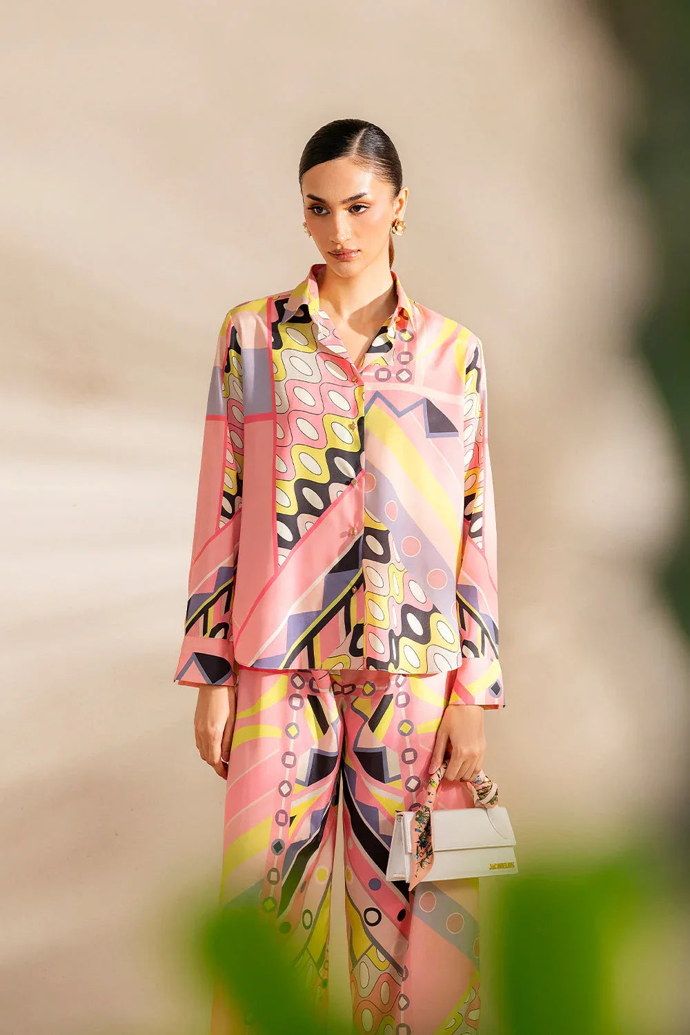 Saira Rizwan | Silk Coords 25 | PEACHY TIDE - SRSP-25-09 - Aqsa Fabrics