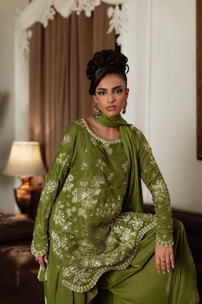 Saira Rizwan | Velvet Pret 25 | KAHWA-SRVP25-08 - Aqsa Fabrics