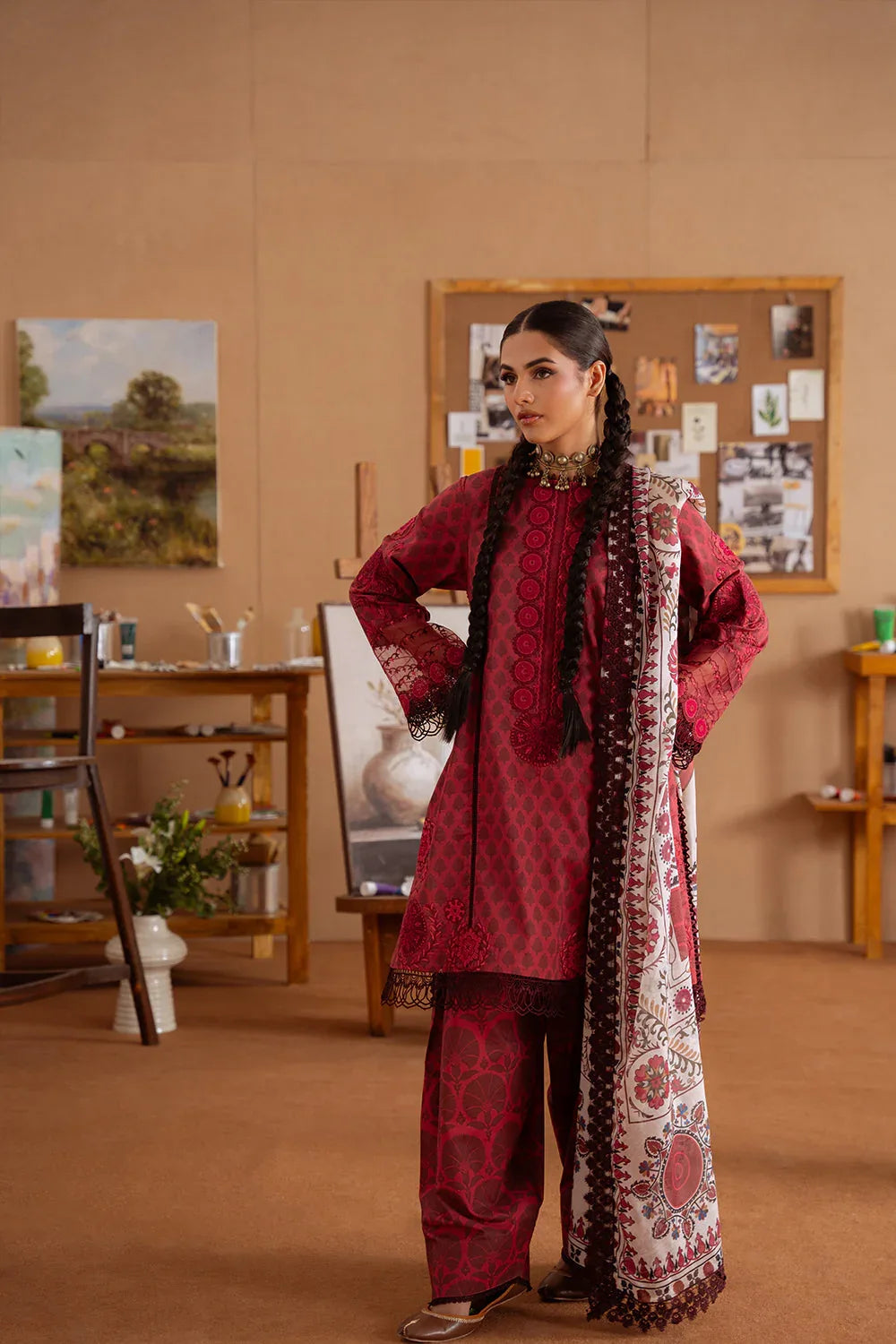 Saira Rizwan | Laanem Summer Lawn 25 | SEREN-A-SRL25-08 - Aqsa Fabrics