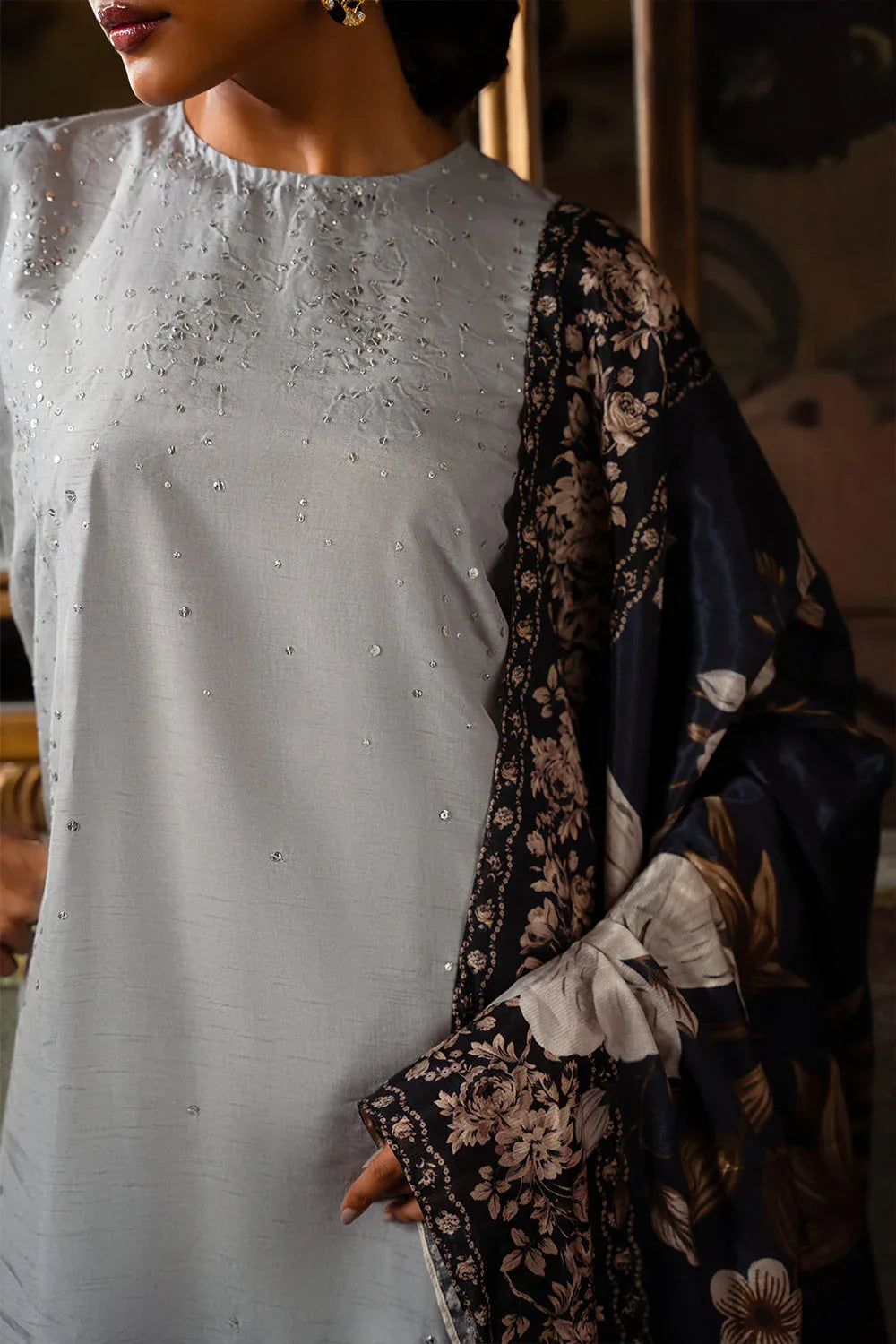 Saira Rizwan | Dahini Silk Pret | SWAN - SRLP04-25 - Aqsa Fabrics