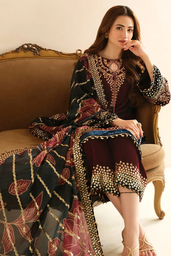 Jazmin | Velvet Edit 24 | Velvet Formal VF-2038 - Aqsa Fabrics